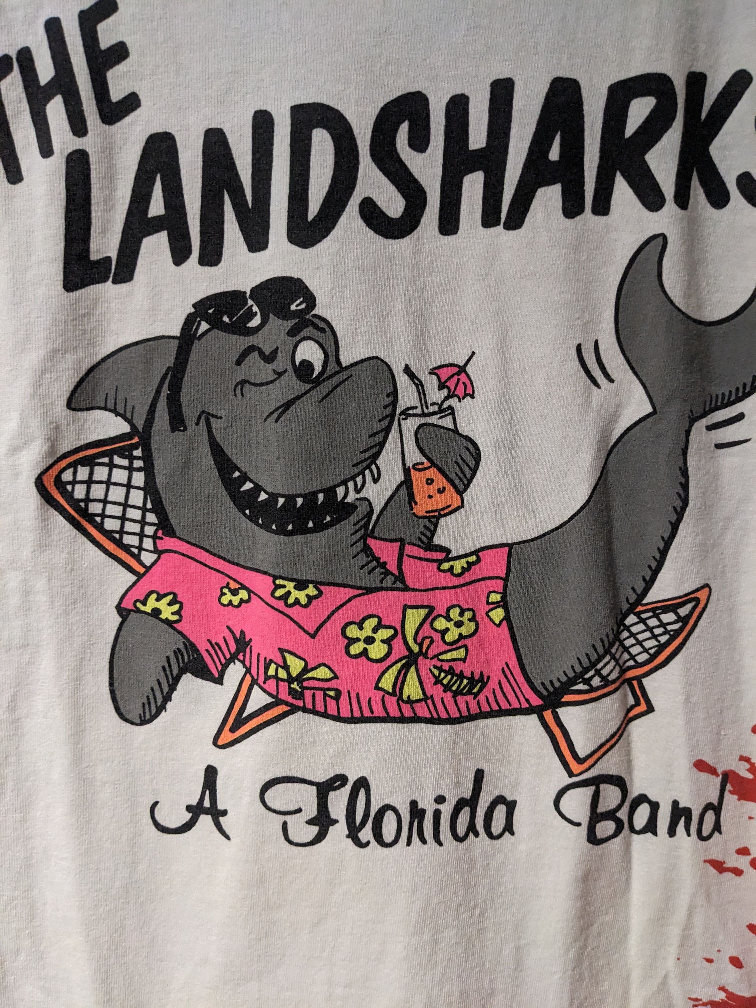 Band Tees × Vintage Vintage Y2K The LandSharks A Florida Band Music T-Shirt Size US L / EU 52-54 / 3 - 2 Thumbnail