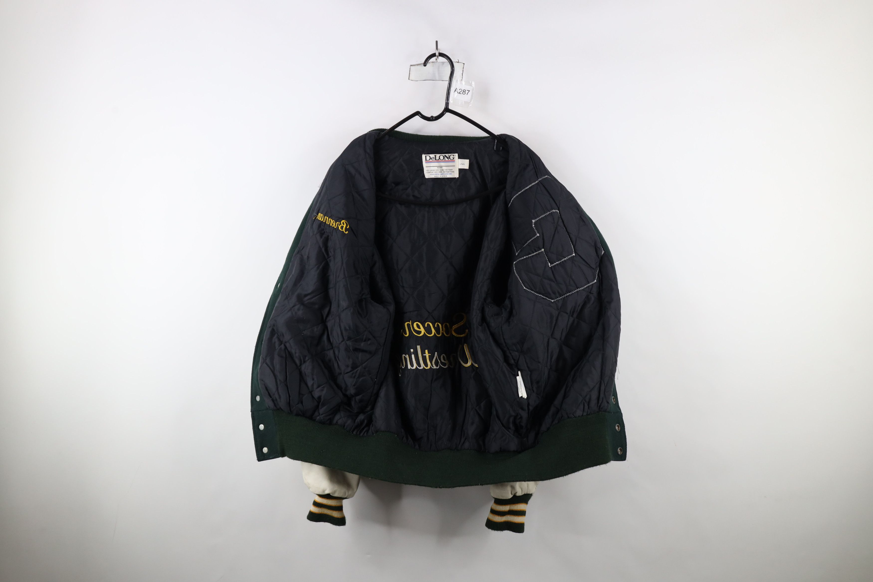 Vintage Vintage Y2K Eagles Wool Leather Varsity Letterman Jacket USA Size US L / EU 52-54 / 3 - 9 Thumbnail