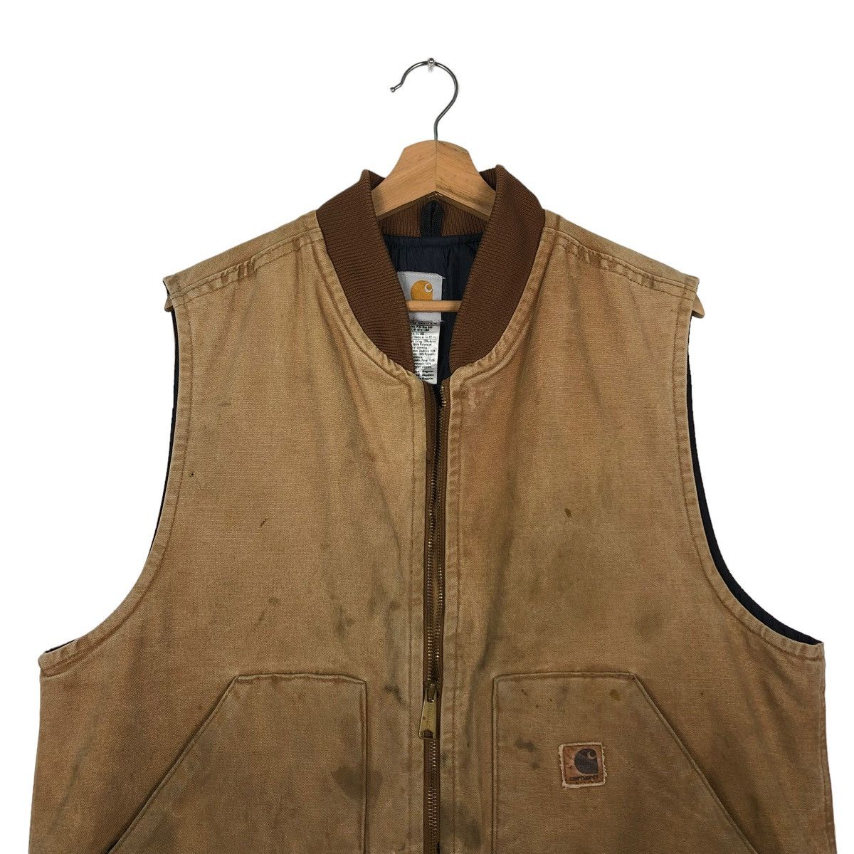Carhartt 🔥VINTAGE CARHARTT RUSTY WORN TANK TOP WORKER USA Size US L / EU 52-54 / 3 - 2 Thumbnail