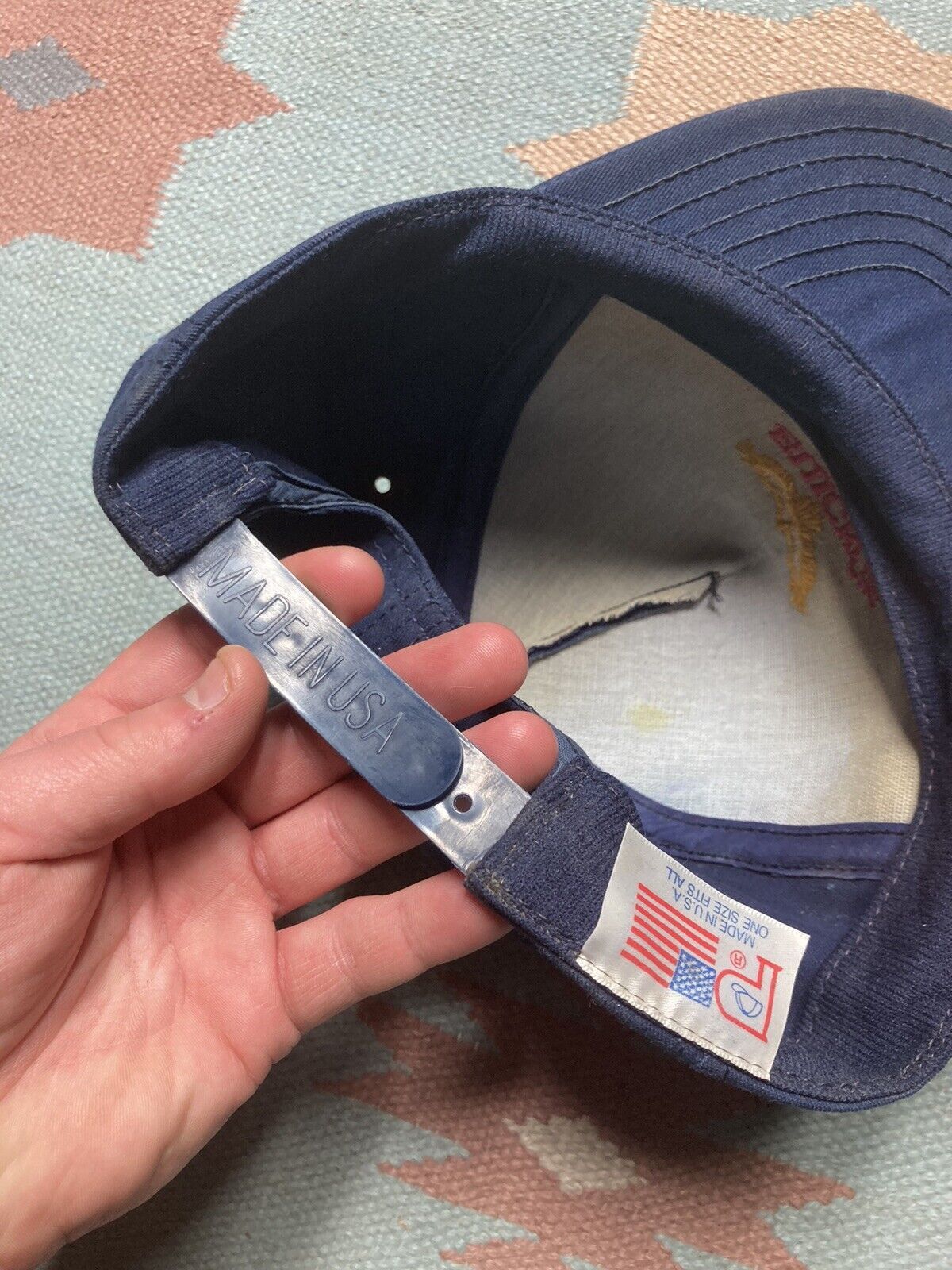 Vintage Vtg 80s 90 SnapBack hat Buick city eagle automobile made USA Size ONE SIZE - 8 Thumbnail