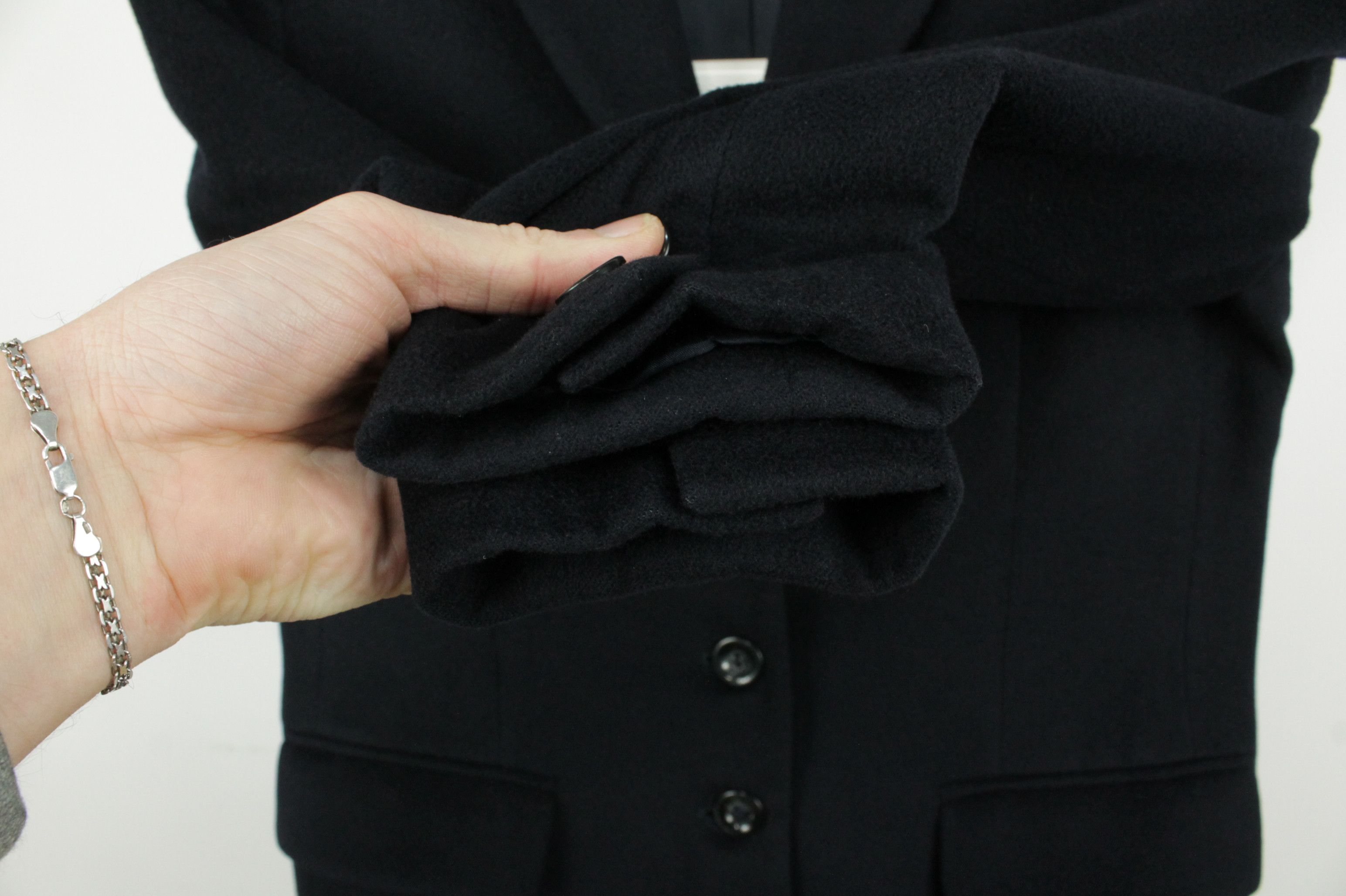 Bogner Vintage Bogner Navy Cashmere Coat Blazer Women's Size M / US 6-8 / IT 42-44 - 5 Thumbnail