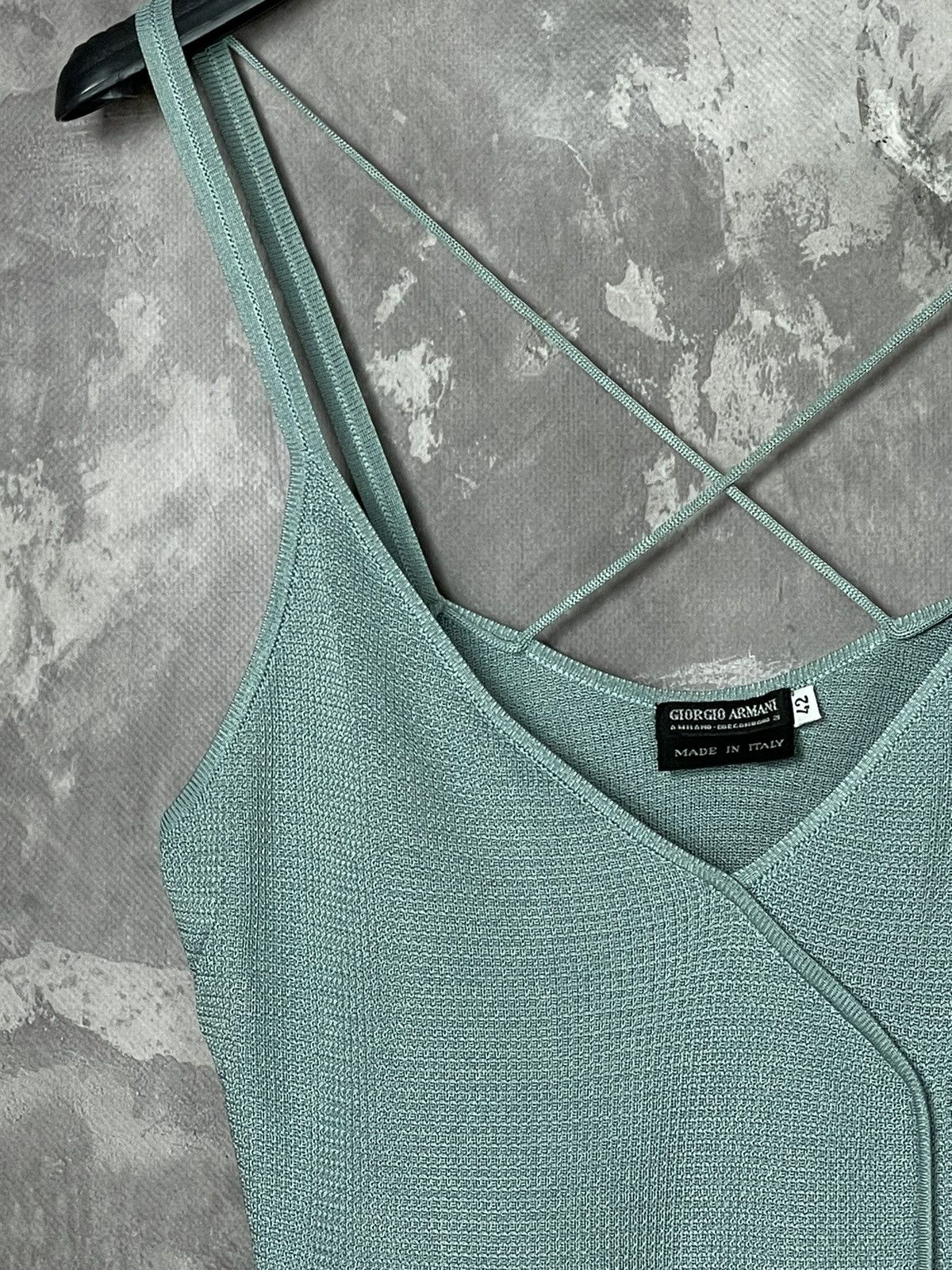Armani × Giorgio Armani Giorgio Armani Vintage 90s Luxury Knit Sweater/ Tank Top Size M / US 6-8 / IT 42-44 - 4 Thumbnail