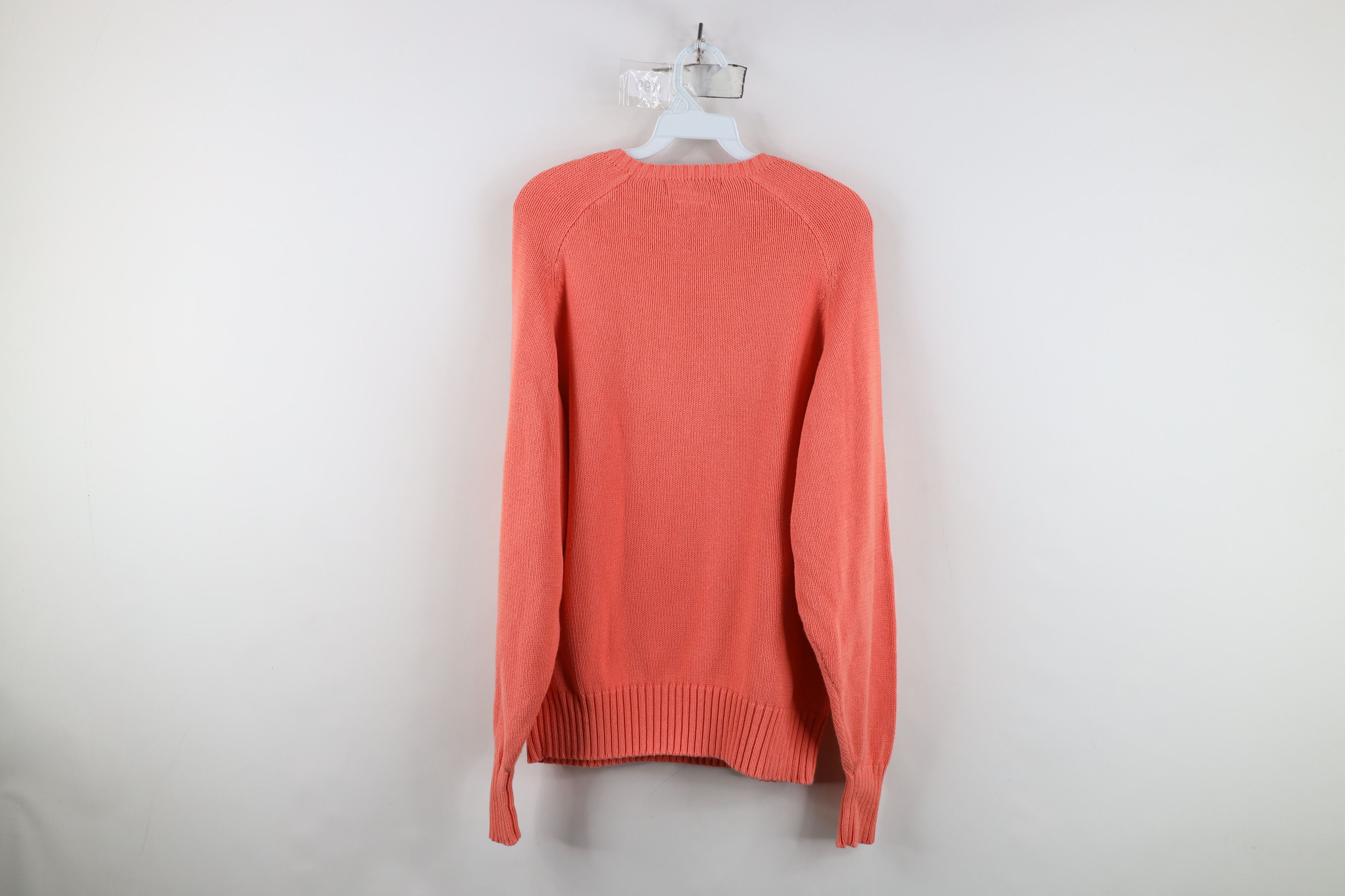 Polo Ralph Lauren Vintage 90s Ralph Lauren Ribbed Knit Crewneck Sweater Pink Size US L / EU 52-54 / 3 - 7 Thumbnail