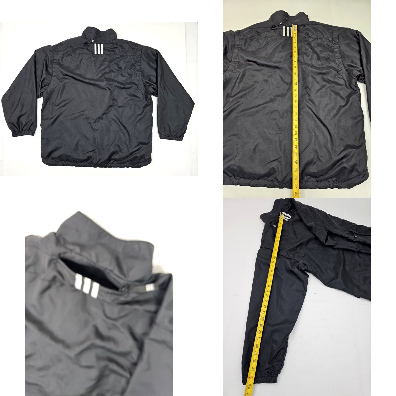 Adidas VINTAGE adidas Climalite Full Zip 90s/Y2K Windbreaker Jacket Men L Black EUC Size US L / EU 52-54 / 3 - 9 Thumbnail
