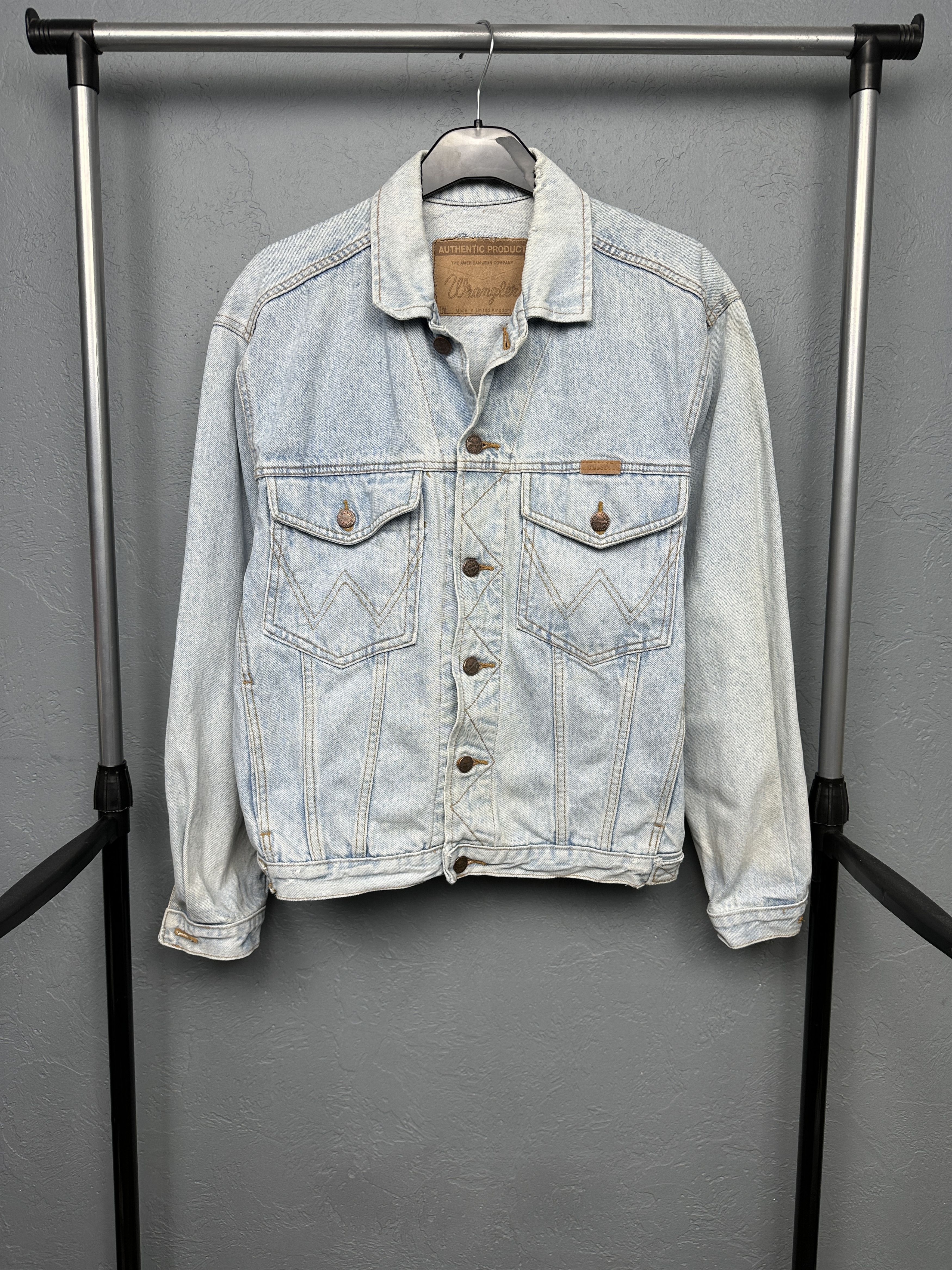 Wrangler Wrangler 80s 90s Vintage Mens Denim Jacket Size US M / EU 48-50 / 2 - 1 Thumbnail
