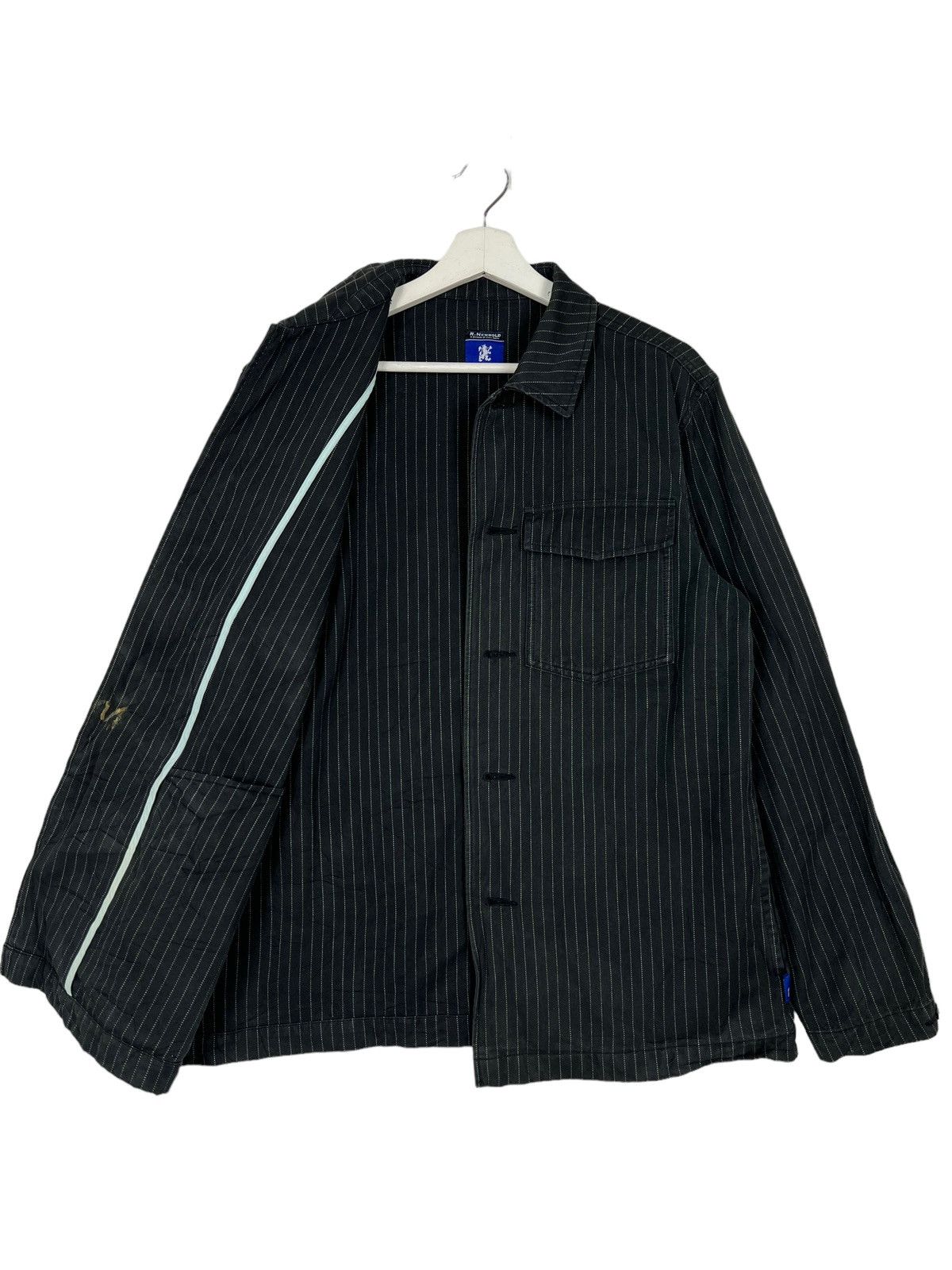 R.Newbold 🔥 R NEWBOLD PIN STRIPE CHORE JACKET Size US L / EU 52-54 / 3 - 9 Thumbnail