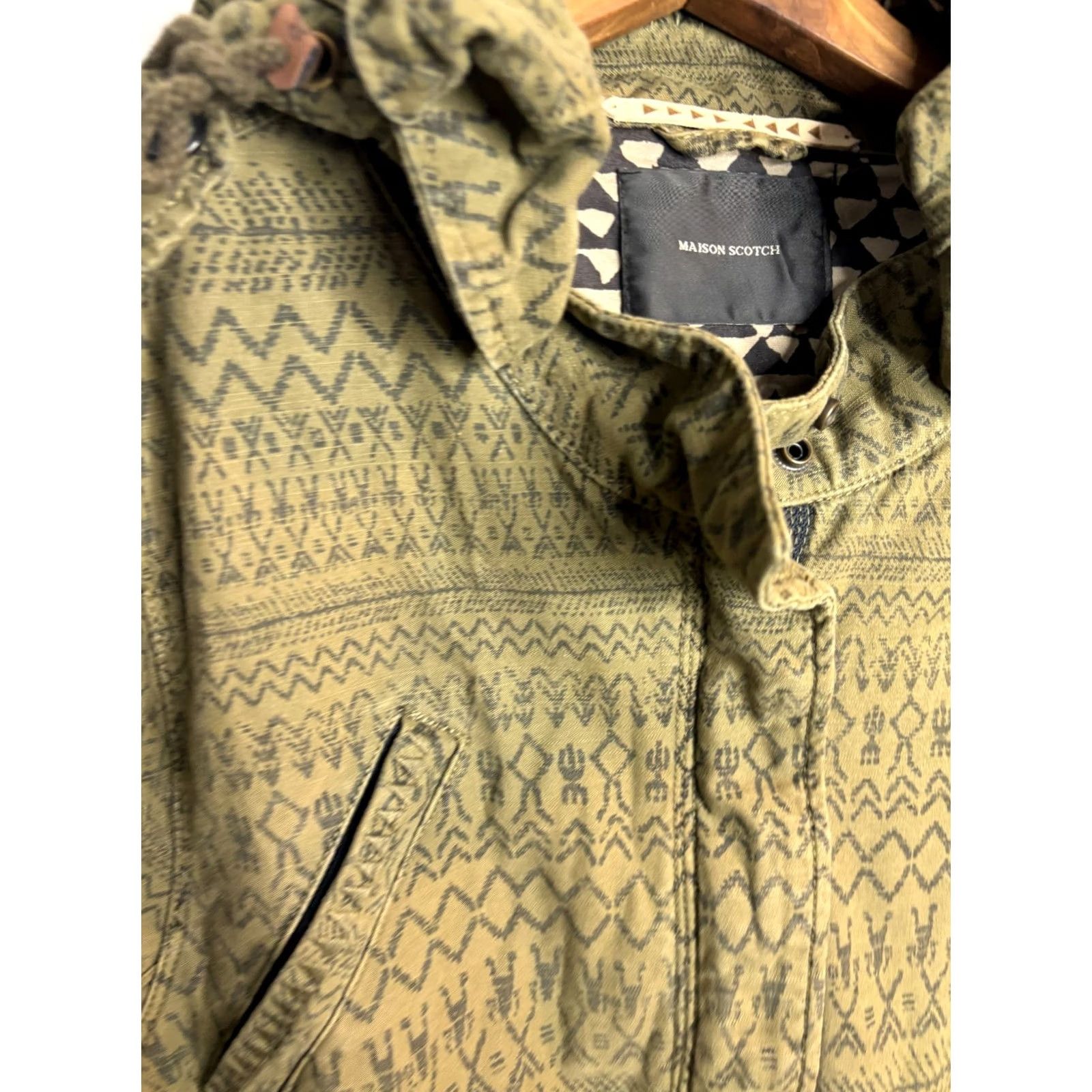 Maison Scotch Maison Scotch & Soda Military Hoodie Parka Jacket Green 4 Womens Mens Size 4 Green Size S / US 4 / IT 40 - 3 Thumbnail