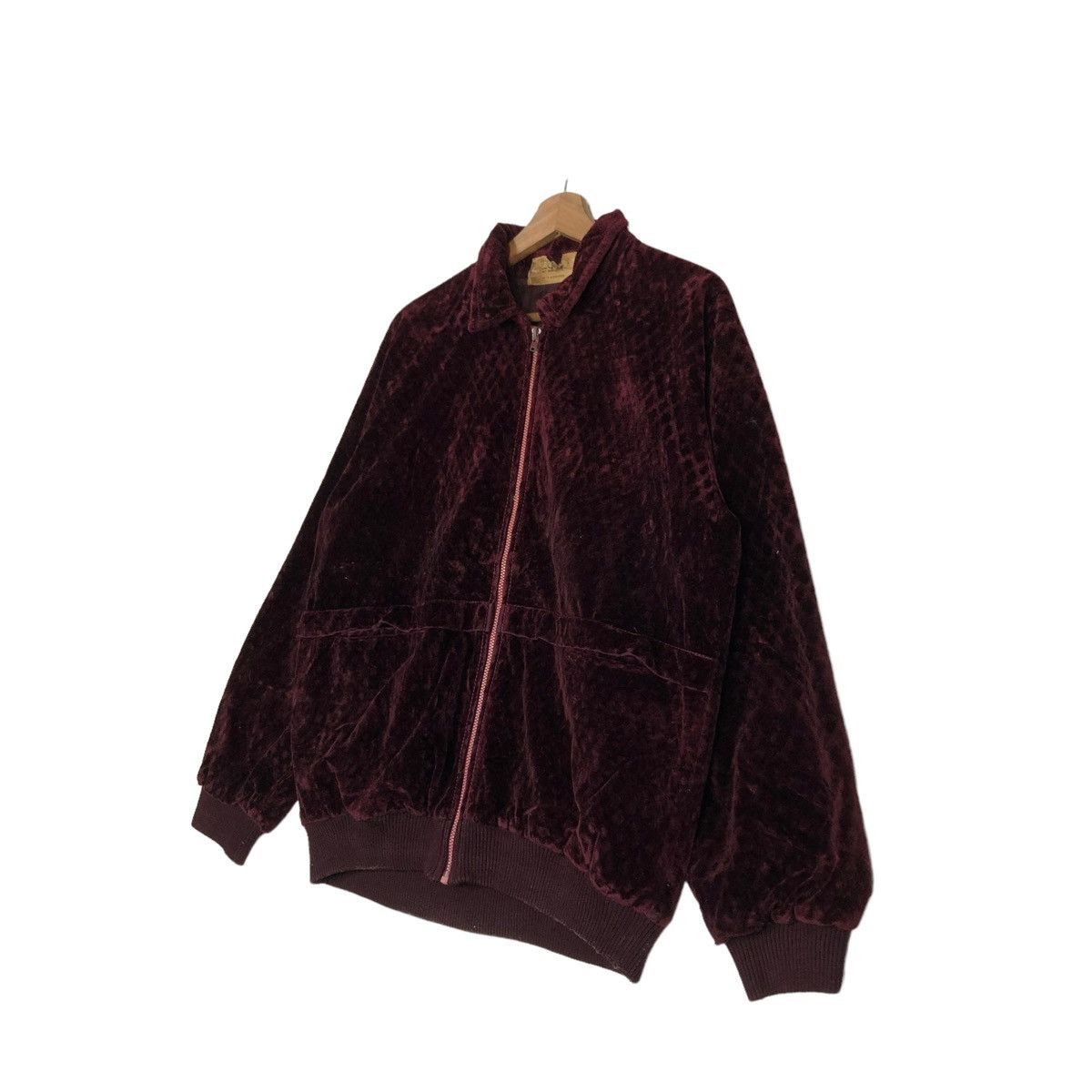 Japanese Brand 🔥90’s Vintage Velvet Bomber Jacket Granstonere japan Size US M / EU 48-50 / 2 - 2 Thumbnail