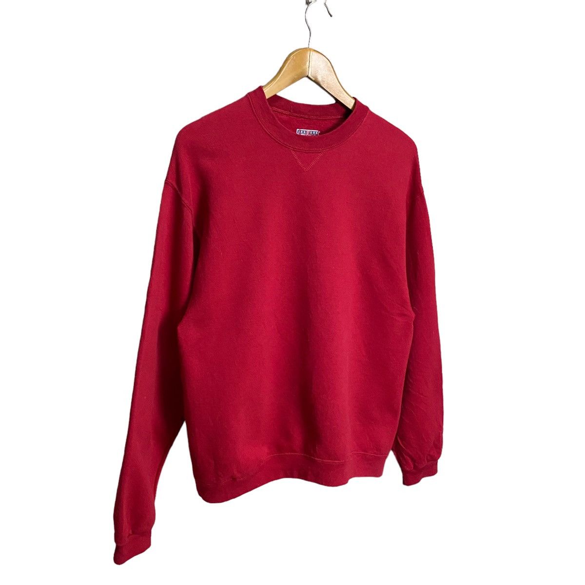 Jerzees × Vintage Jersers Vintage Plain Red Sweatshirt Size US M / EU 48-50 / 2 - 2 Thumbnail