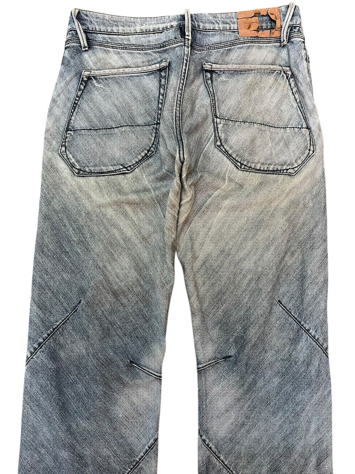 14th Addiction Vintage Ermenegildo Zegna by Zegna Gaded Grunge Denim Size US 31 - 7 Thumbnail