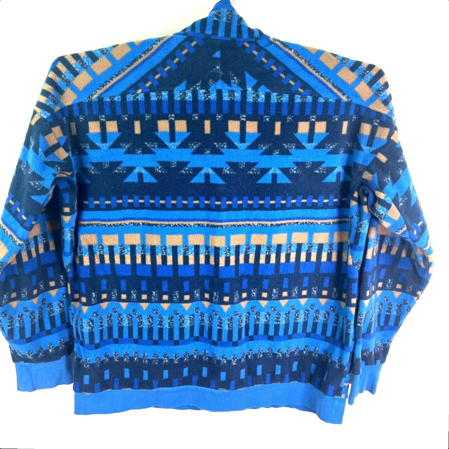 Vintage Columbia Sweatshirt Adult L Mens Blue Powder Keg Fleece Pullover Jacket Aztec Southwestern Size US L / EU 52-54 / 3 - 2 Thumbnail