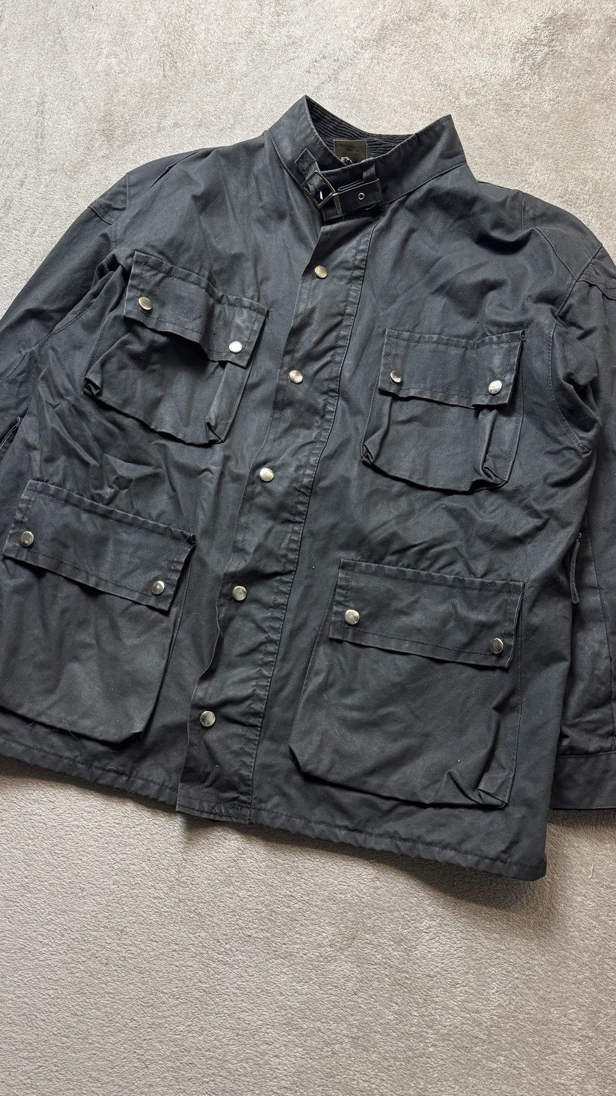 Barbour Vintage Border Waxed Style Coat Jacket hunting farm british Size US L / EU 52-54 / 3 - 5 Thumbnail