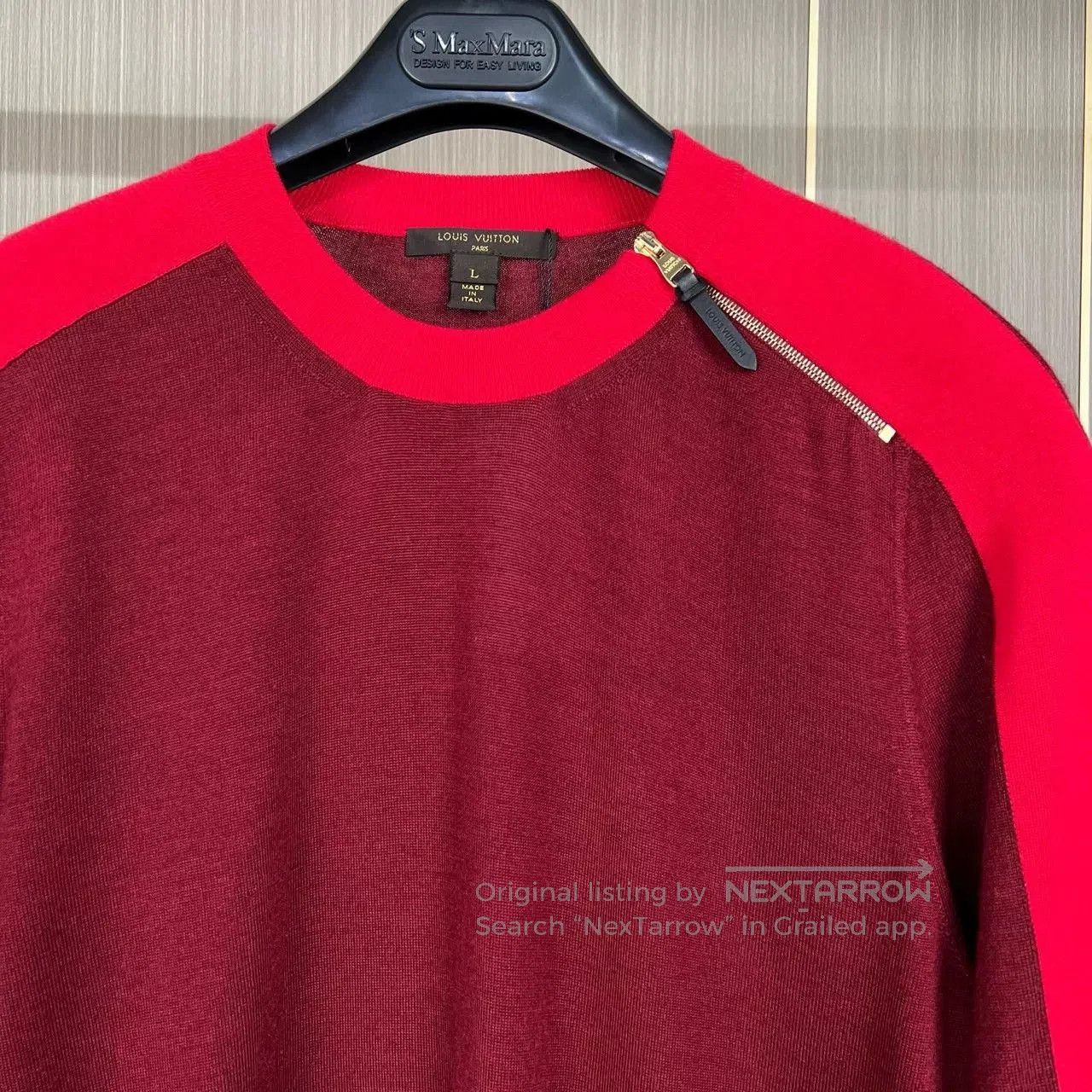 Louis Vuitton louis vuitton logo cashmere knit sweater. Size L / US 10 / IT 46 - 4 Thumbnail