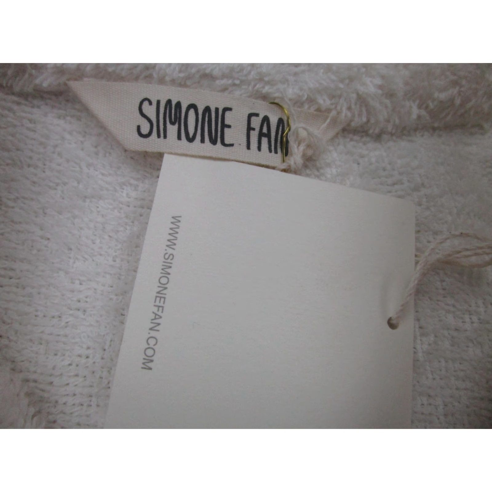 Doublet Simone Fan Coat Womens S/M White Soft Terry Pea Coat Double Breasted Button USA Size S / US 4 / IT 40 - 4 Thumbnail