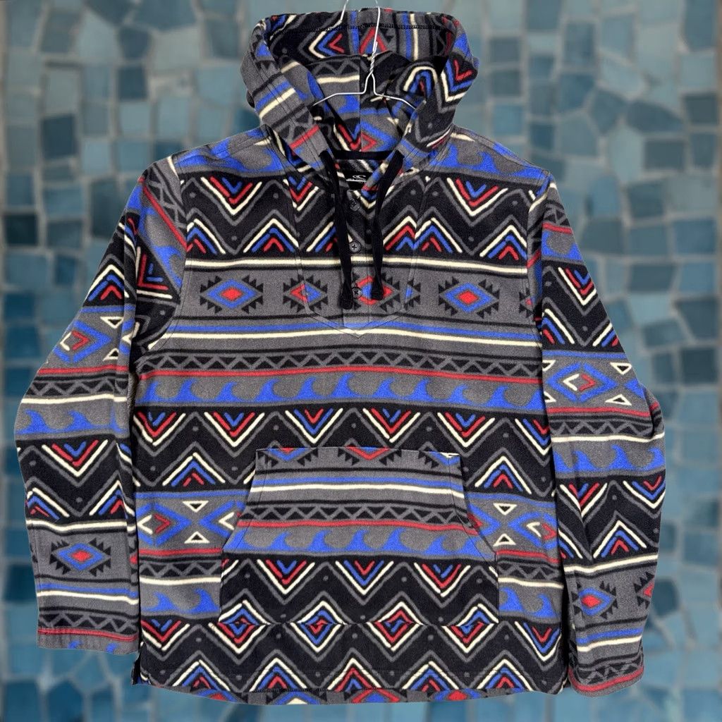 O'Neill O'Neill Hoodie Mens M Southwestern Aztec Henley Standard Fit Pullover Fleece Size US M / EU 48-50 / 2 - 1 Thumbnail