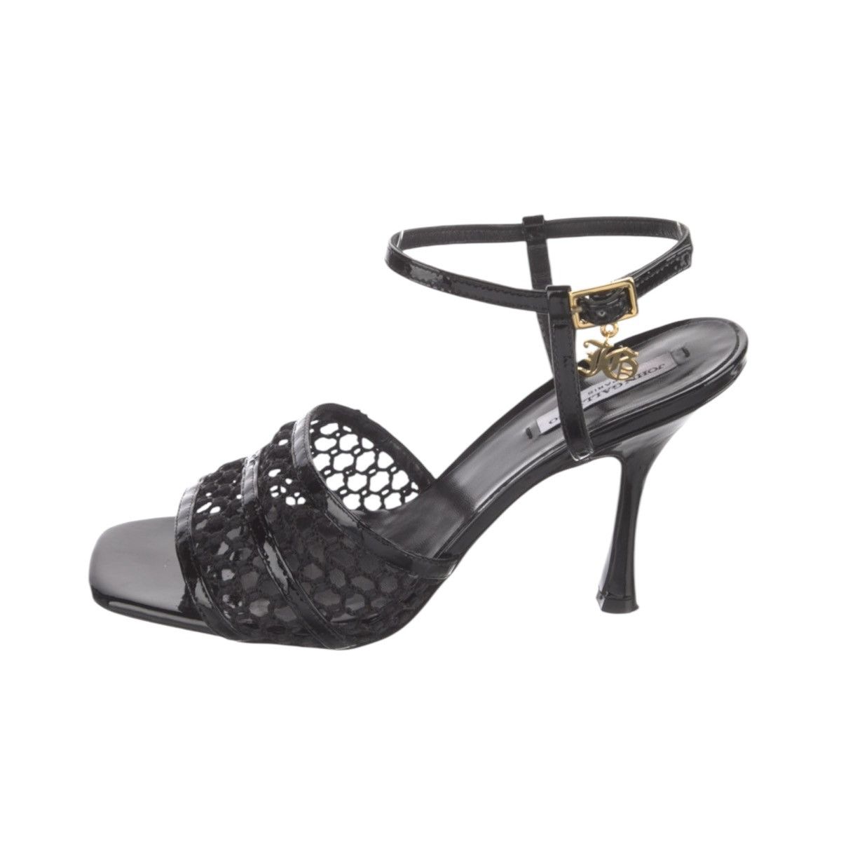 John Galliano Netted logo leather heel Size US 8 / IT 38 - 1 Thumbnail