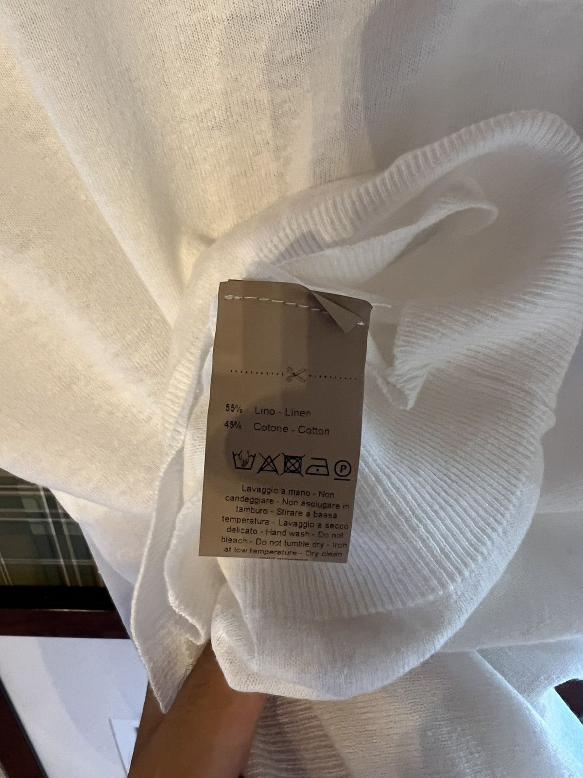 Altea Altea linen Polo with Button in white Size US L / EU 52-54 / 3 - 10 Thumbnail