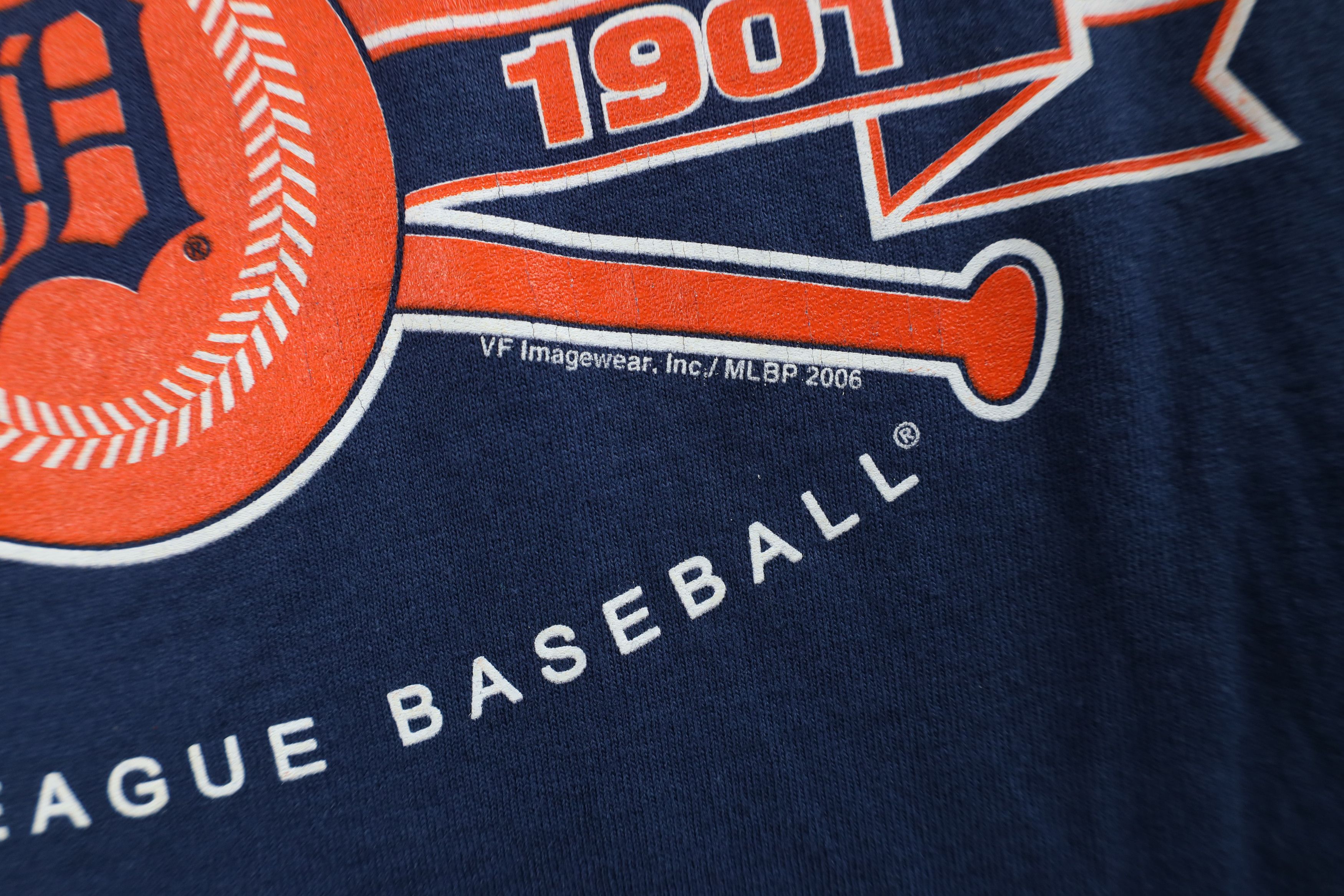 Vintage Vintage Y2K 2006 Spell Detroit Tigers Baseball T-Shirt Blue Size US L / EU 52-54 / 3 - 7 Thumbnail