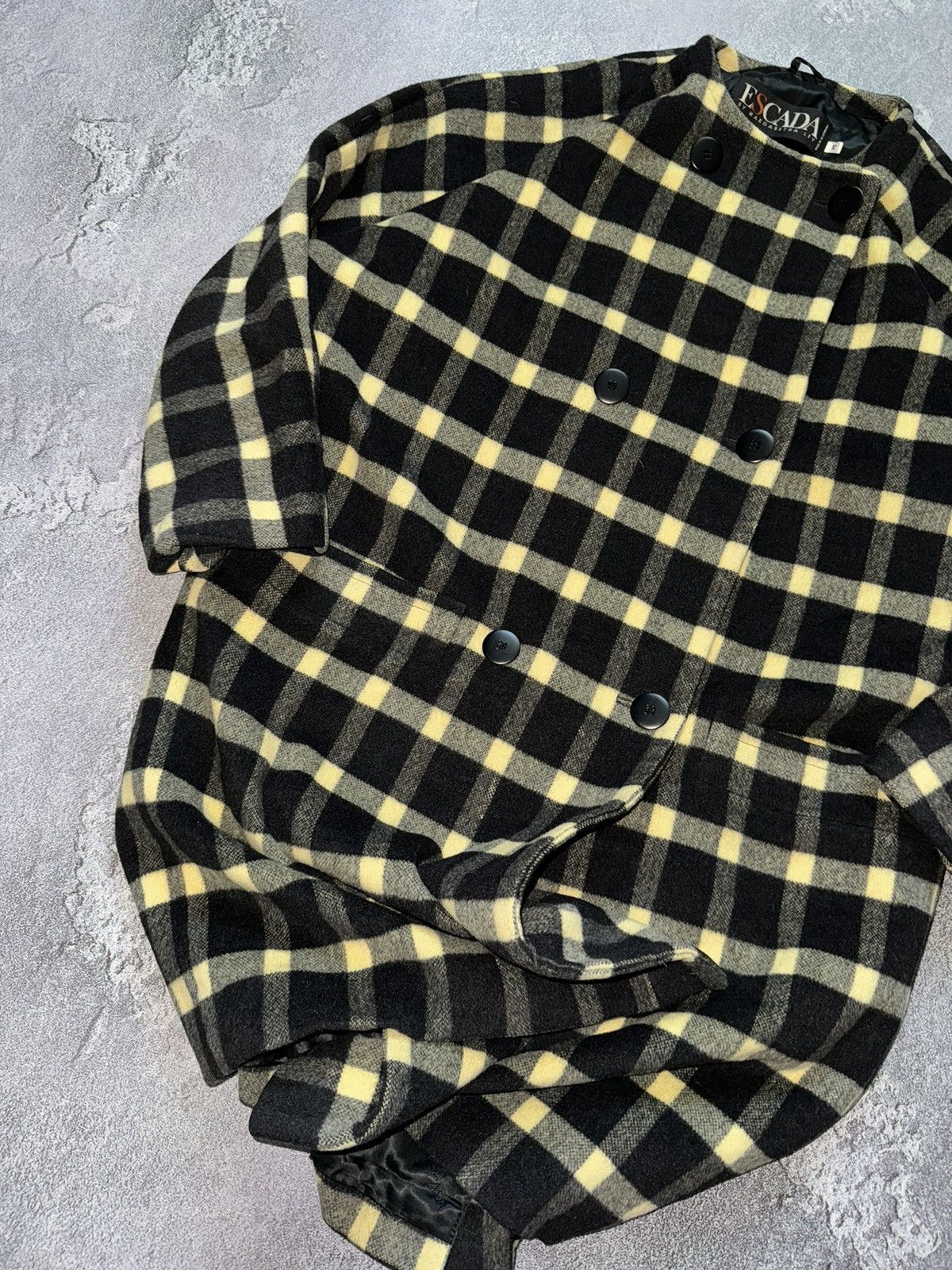 Escada × Vintage Escada by Margaretha ley vintage flannel coat long jacket Size M / US 6-8 / IT 42-44 - 3 Thumbnail
