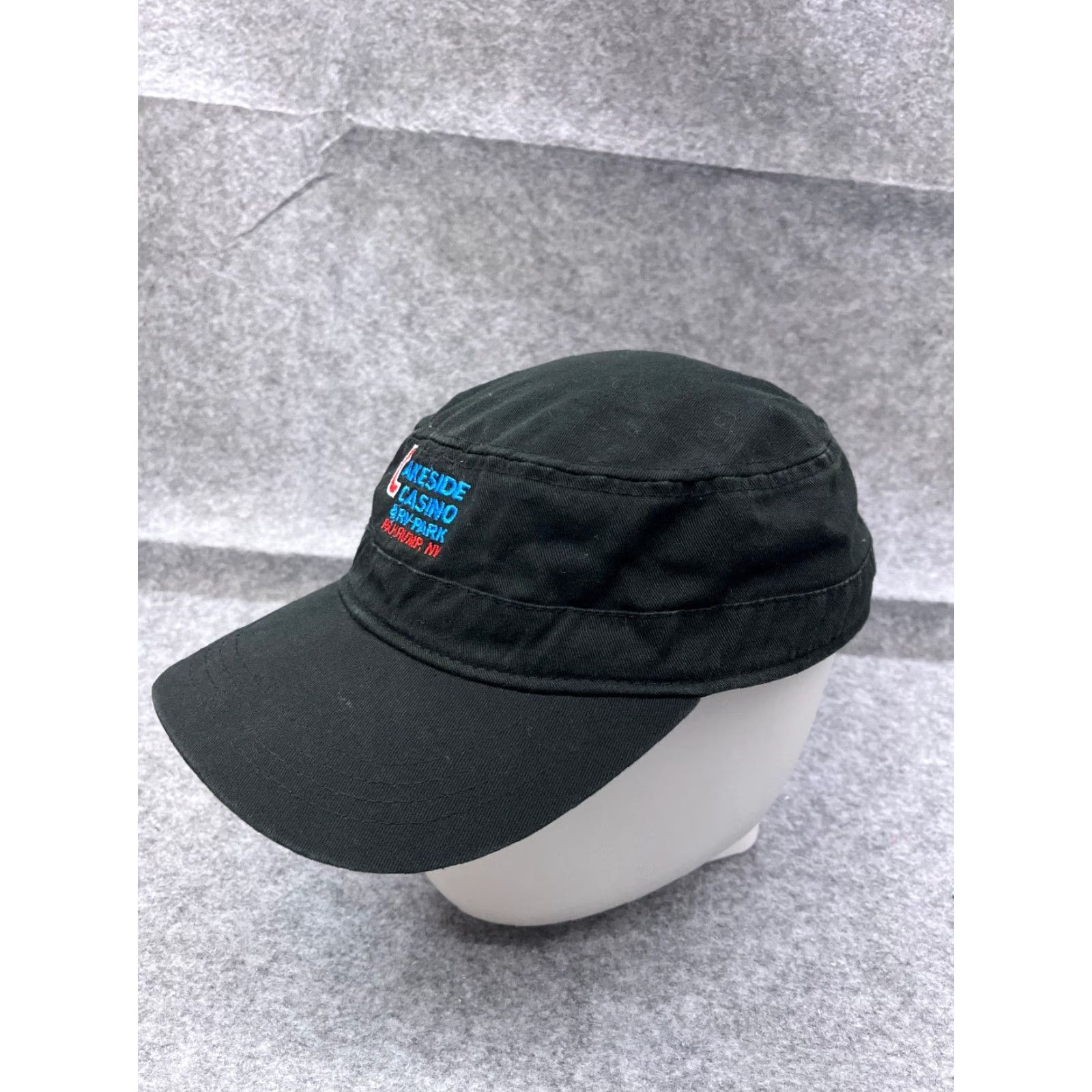Vintage Lakeside Casino RV Park Army Hat Cap Strap Back Adult One Size Black Cotton Size US M / EU 48-50 / 2 - 4 Thumbnail