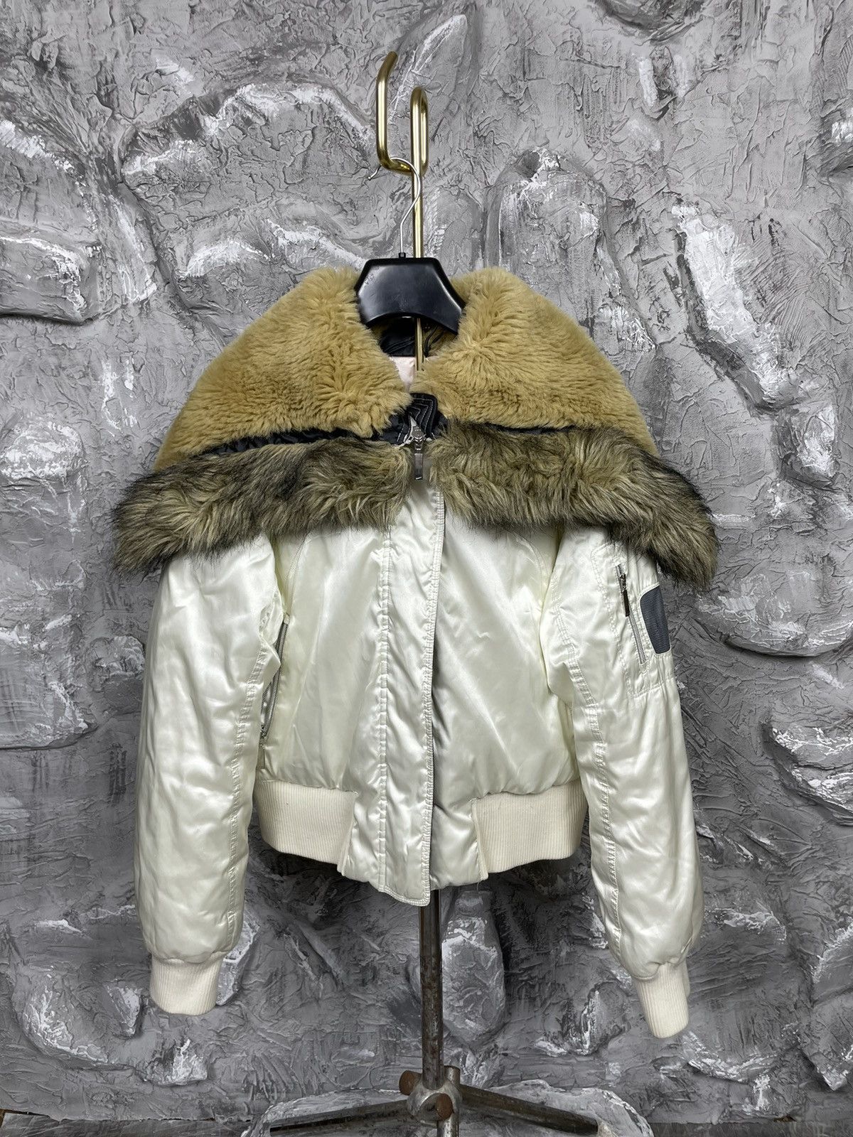 Le Grande Bleu (L.G.B.) × Nike Nike Very Rare Fur Zip Hood Jacket Y2K IfSixWasNine Style Size US S / EU 44-46 / 1 - 13 Thumbnail