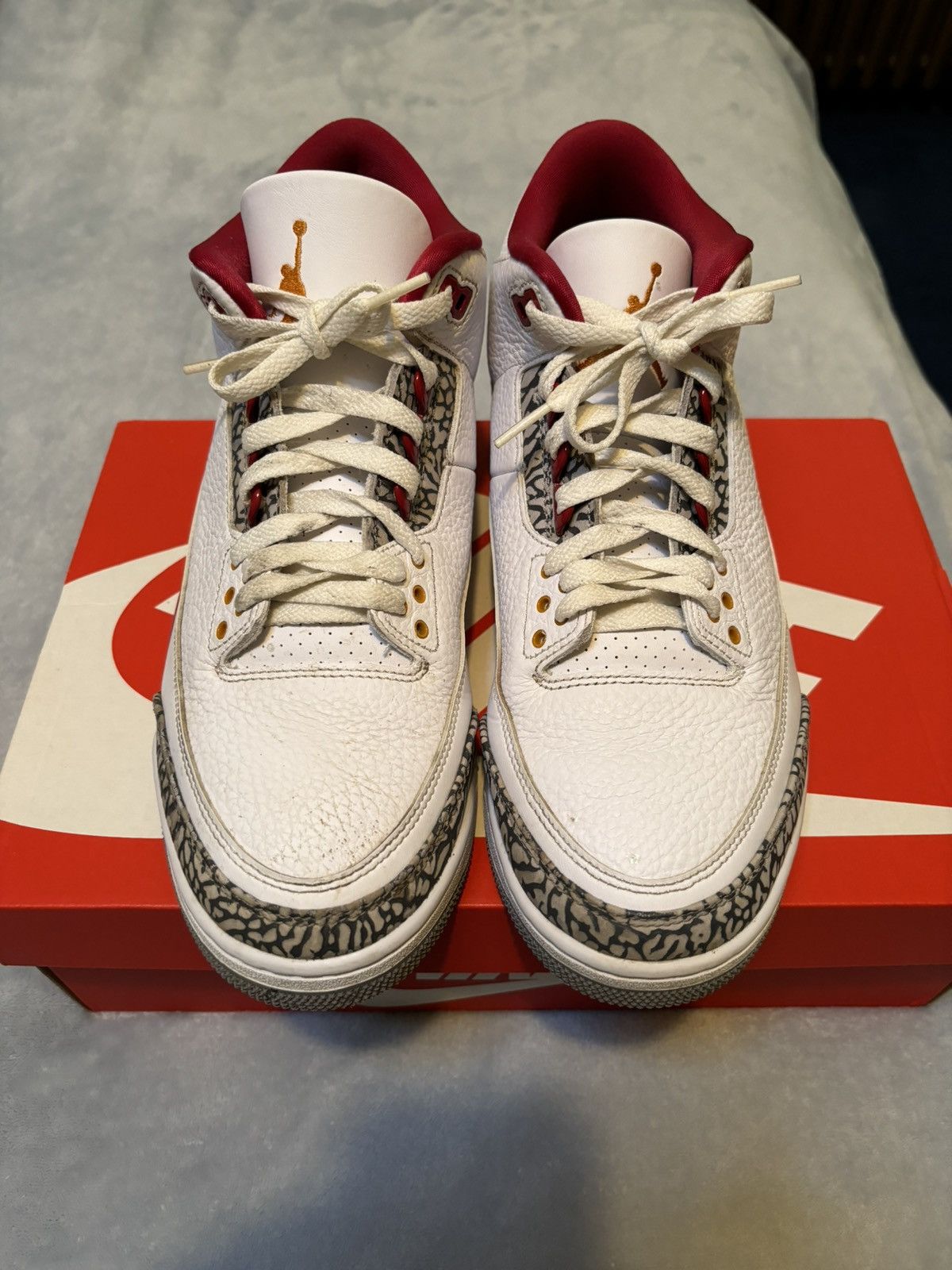 Jordan Brand Jordan 3 Retro Cardinal Red 2022 Size 10.5 Size US 10.5 / EU 43-44 - 2 Thumbnail