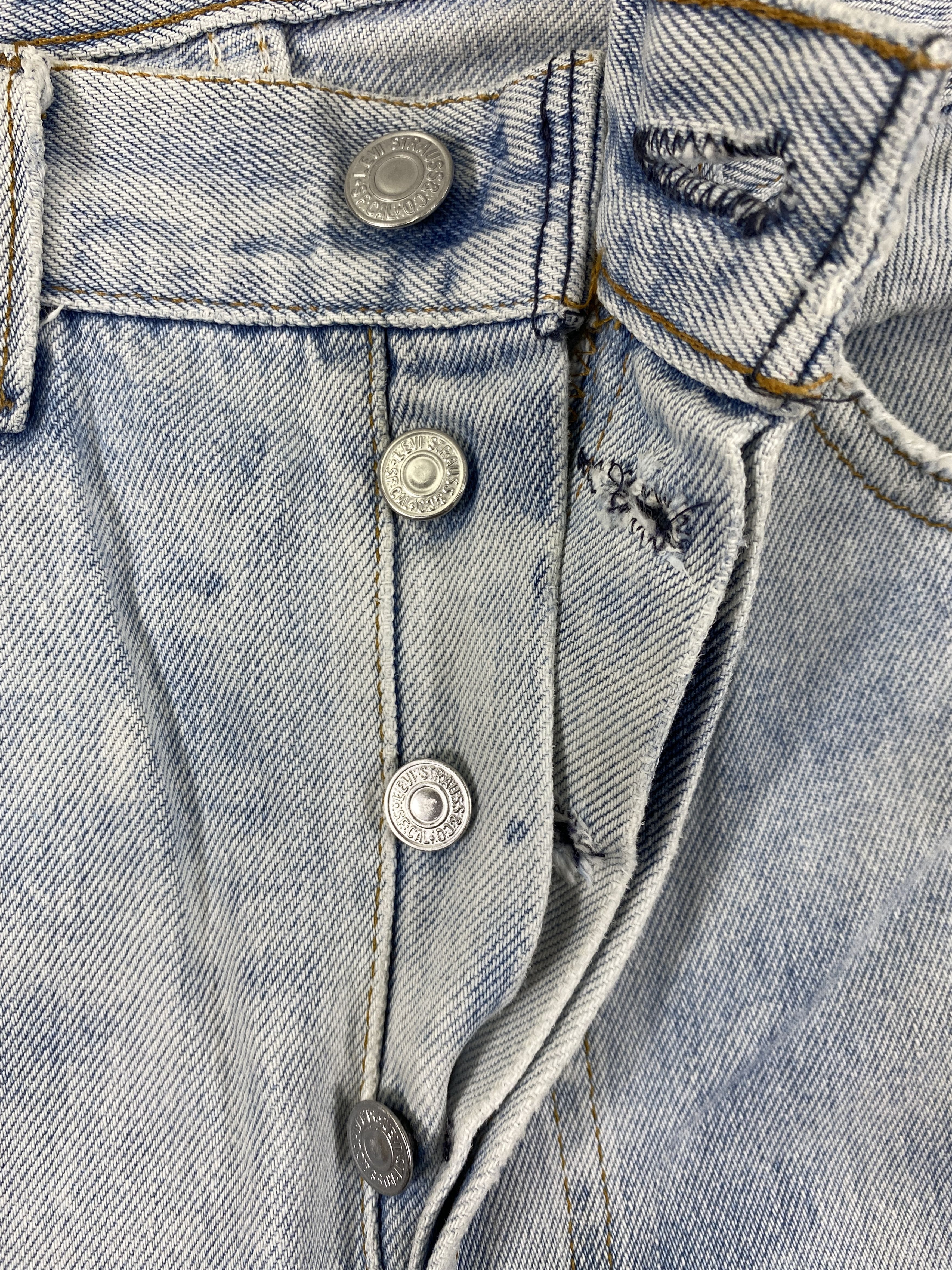 Levi's 90s Distressed Blue Vintage Levi's 501 Jeans 28x27.5- JN3916 Size US 28 / EU 44 - 6 Thumbnail