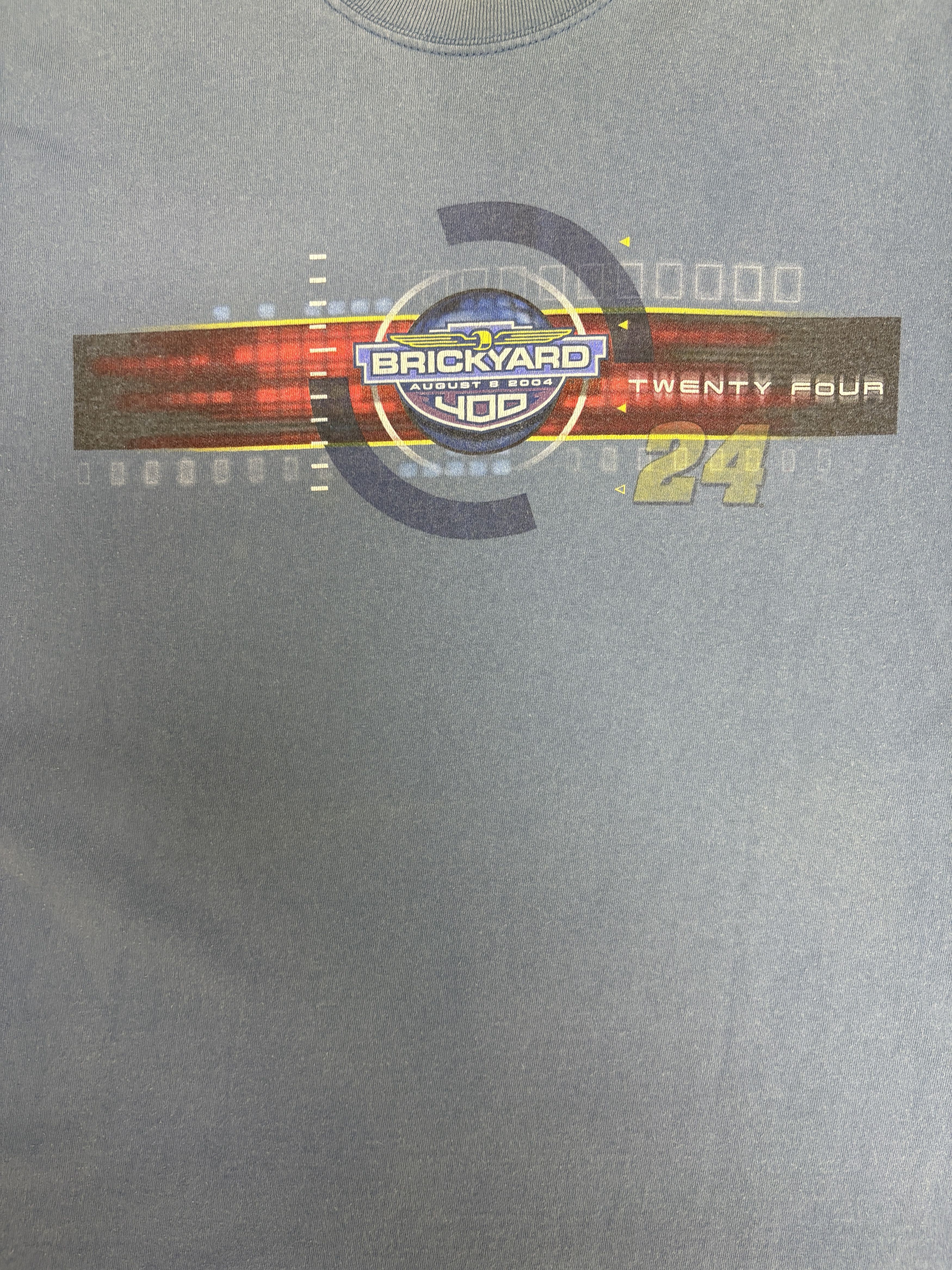 Vintage Jeff Gordon Brickyard 400 2004 Vintage Blue T-Shirt Tee Size US XL / EU 56 / 4 - 2 Thumbnail