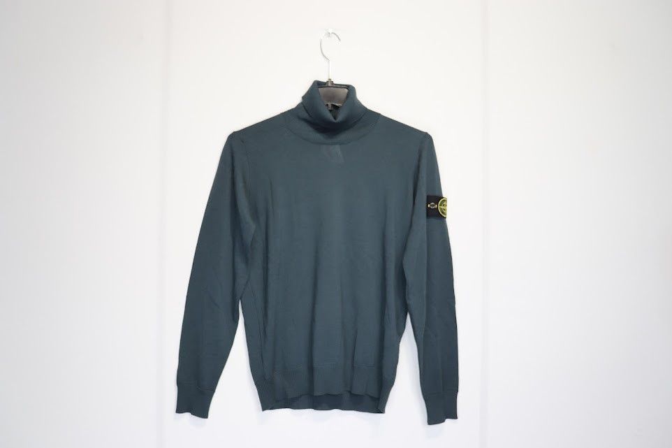 Stone Island o1rshd1 Classic Pullover Turtleneck in Dark Green Size US S / EU 44-46 / 1 - 1 Thumbnail