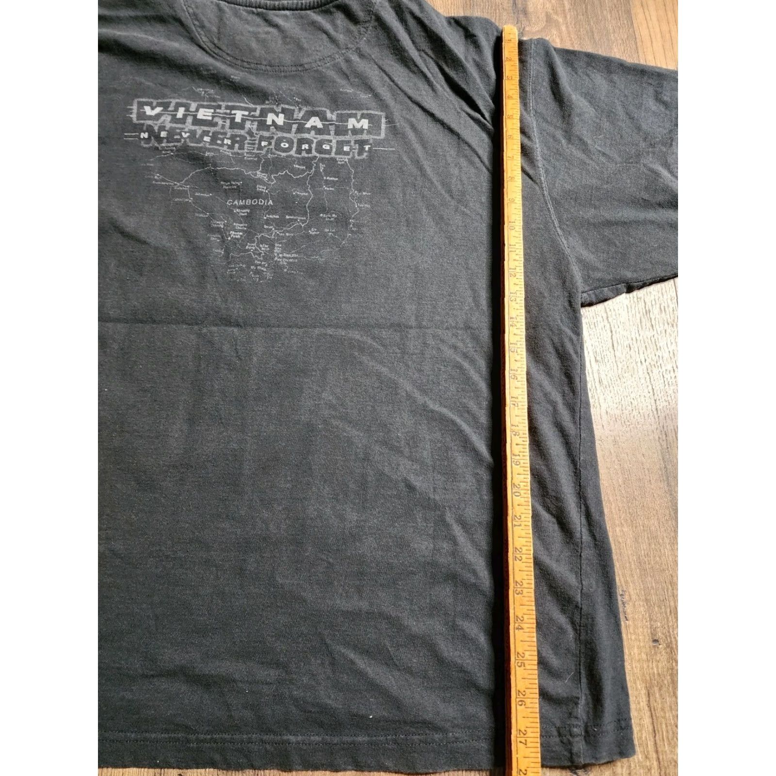 Starter VINTAGE Starter 3XL Double-Sided T-Shirt Vietnam War Patriotic Flag Black Mens Size US XXL / EU 58 / 5 - 3 Thumbnail