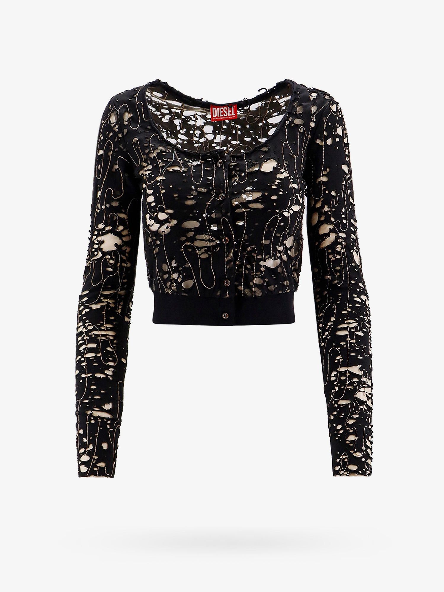 image of Diesel Top Woman Black Top, Women's (Size Small)