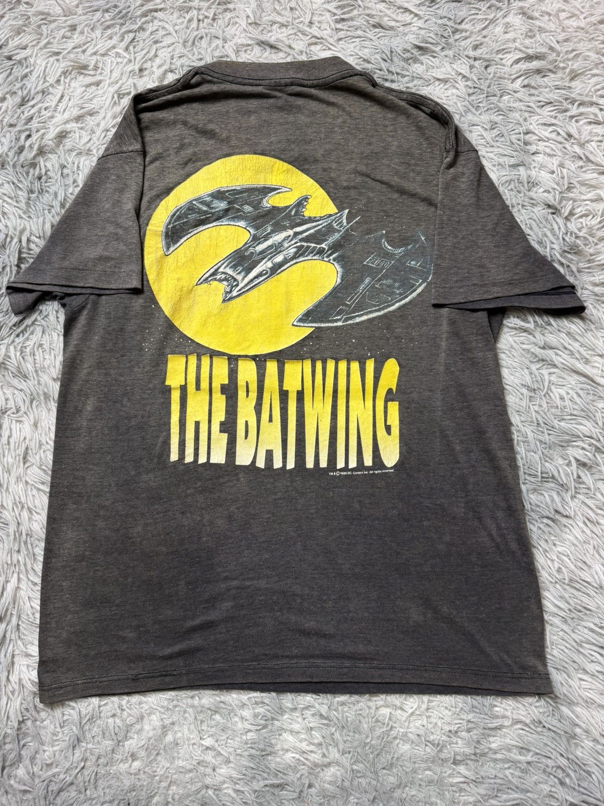 DC Comics Vintage Batman ft The Batmobile & The Batwing 1989 Dc Comics Size US L / EU 52-54 / 3 - 6 Thumbnail