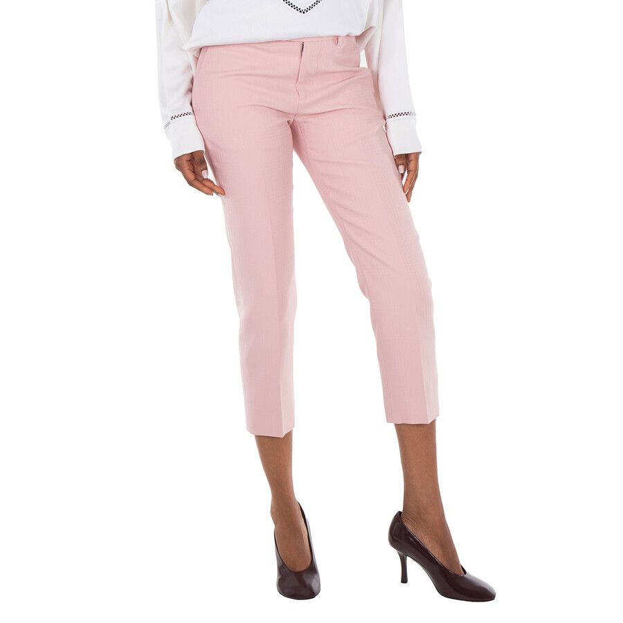 Burberry o1w1db10426 Straight Leg Trousers in Pink Size 28" / US 6 / IT 42 - 4 Thumbnail
