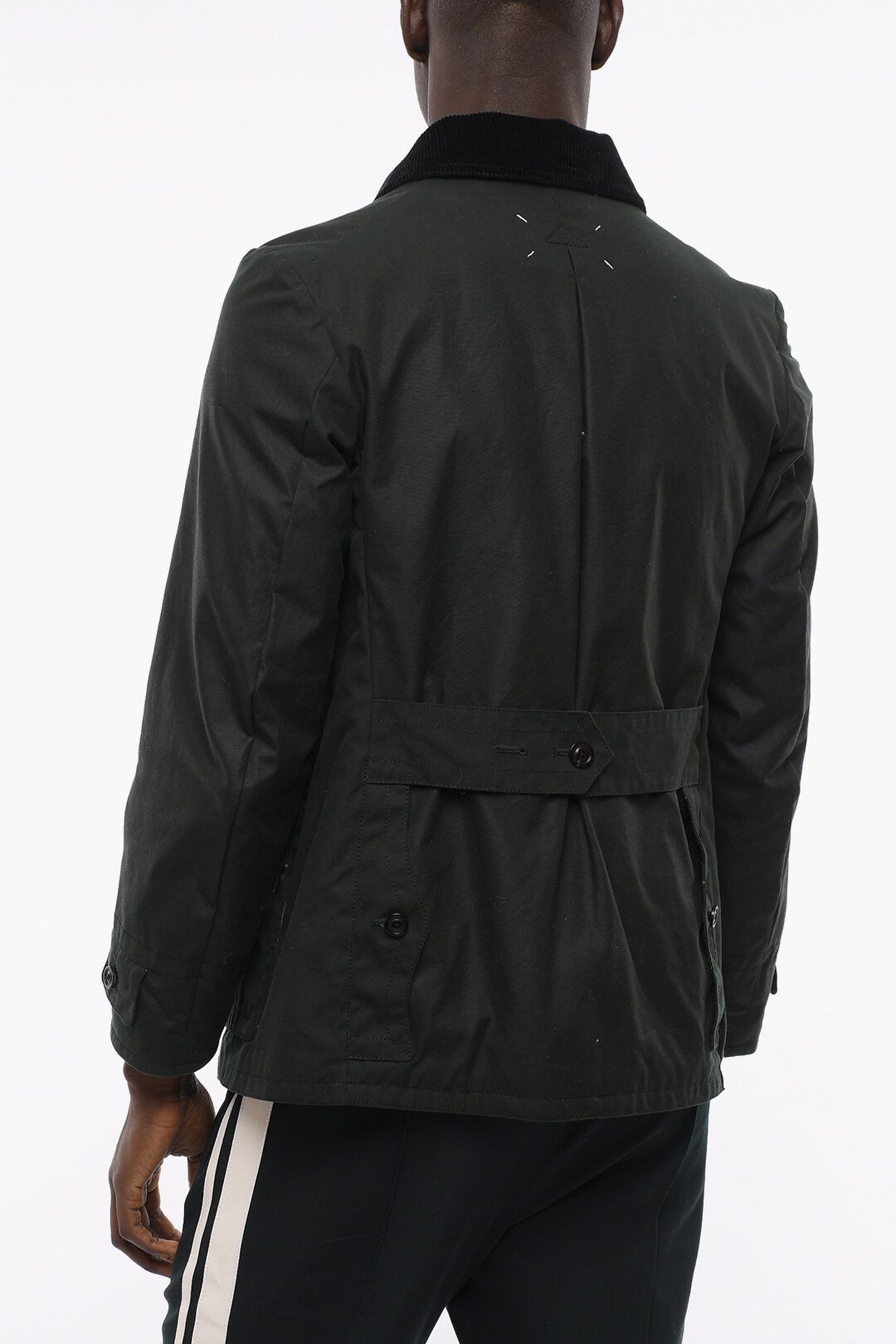 Maison Margiela og1mm0625 Corduroy Collar Cotton Jacket in Dark Green Size US M / EU 48-50 / 2 - 2 Thumbnail