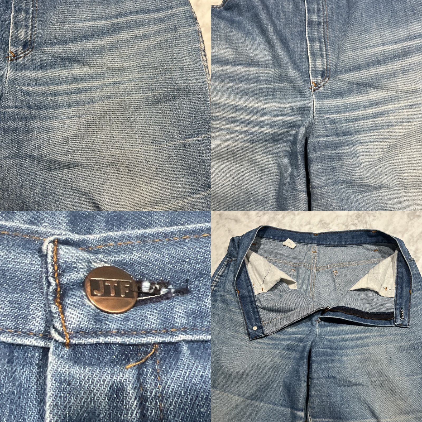 Sears VINTAGE Sears Jeans Womens 18 Blue Denim High Rise 70s Faded Made in USA Retro Size 40" / US 18 - 8 Thumbnail