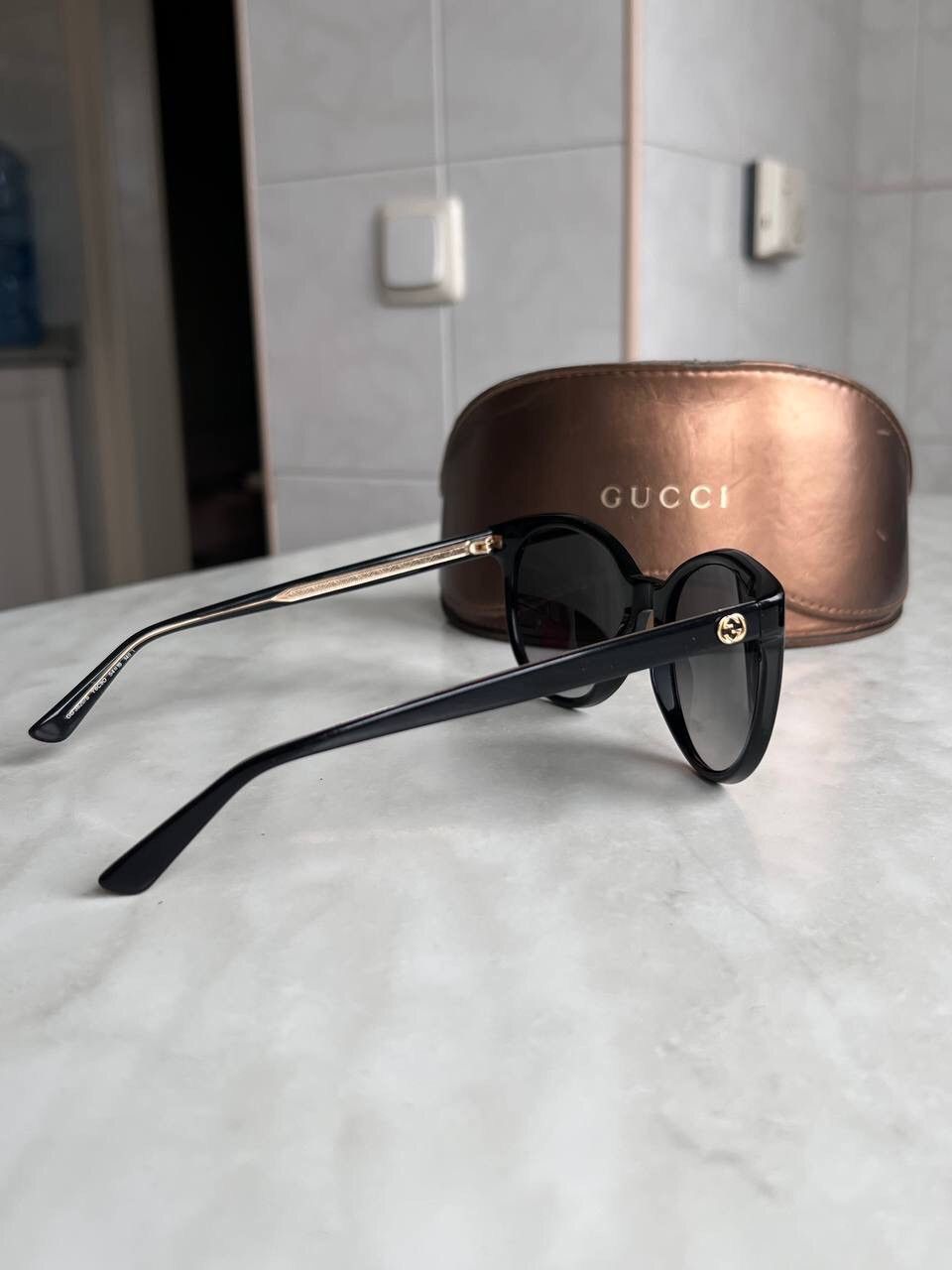 Vintage Gucci Sunglasses Vintage Eyewear's GG3820/S GG Logo Golden Size ONE SIZE - 4 Thumbnail