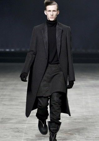 Rick Owens DRKSHDW Waxed Skirted/Kilted Detroit-Cut Denim