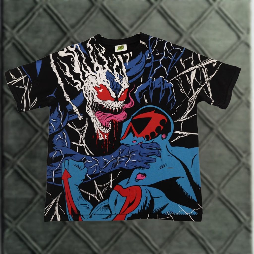 Vintage Chronic Images T-Shirt Mens Large (23x29) Spiderman x VENOM 2000 Modern Boot Size US L / EU 52-54 / 3 - 1 Thumbnail