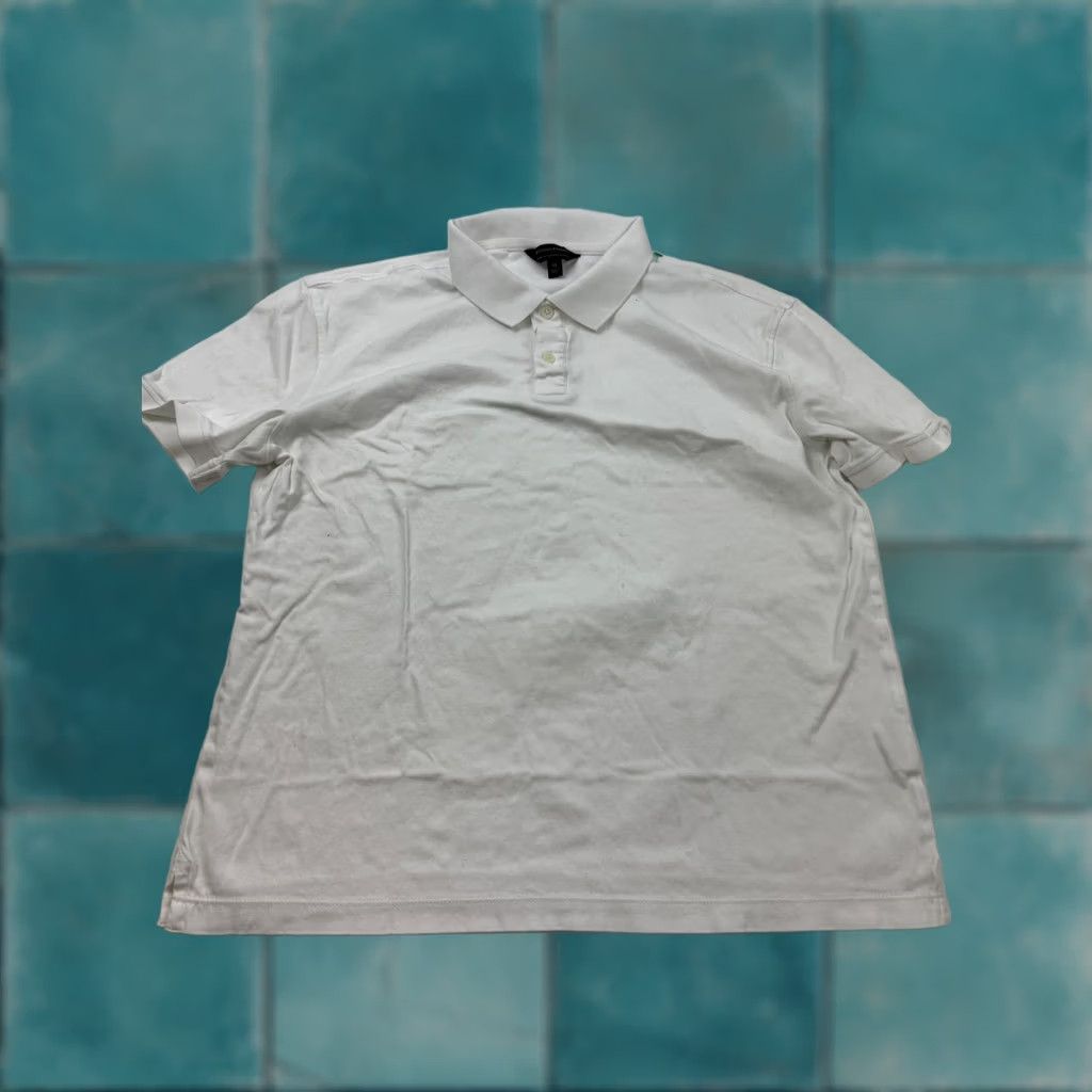 Banana Republic Banana Republic Polo Shirt Mens Medium White Luxe Touch Cotton Casual Top Size US M / EU 48-50 / 2 - 1 Thumbnail