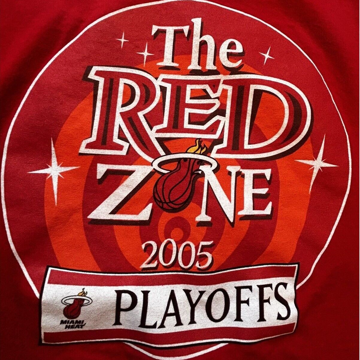 Reebok Vintage XL Reebok 2005 Playoffs Miami Heat “The Red Zone” T Size US XL / EU 56 / 4 - 4 Thumbnail