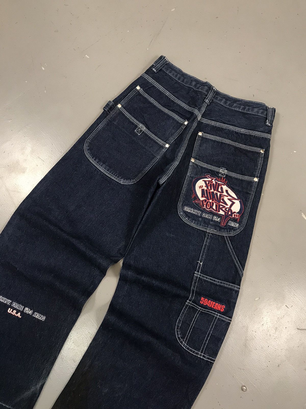 Southpole Vintage 594 SpellOut embroidered denim Size US 28 / EU 44 - 9 Thumbnail