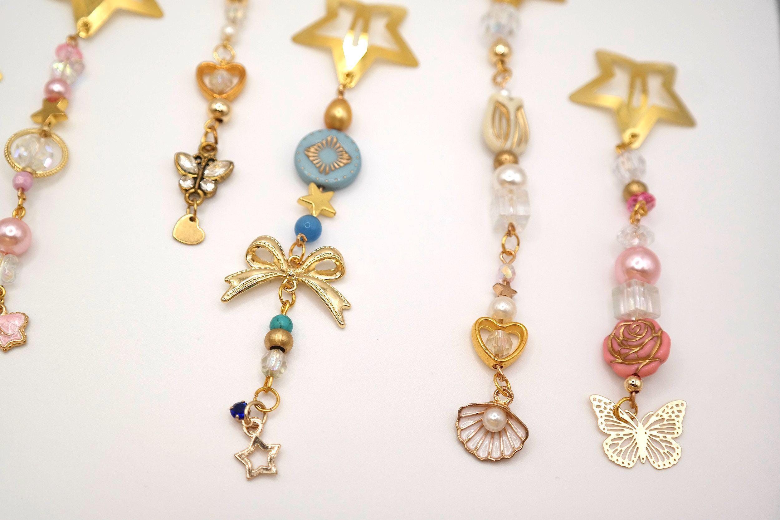 Handmade Gold Star Decorated Hair Clips Size ONE SIZE - 6 Thumbnail