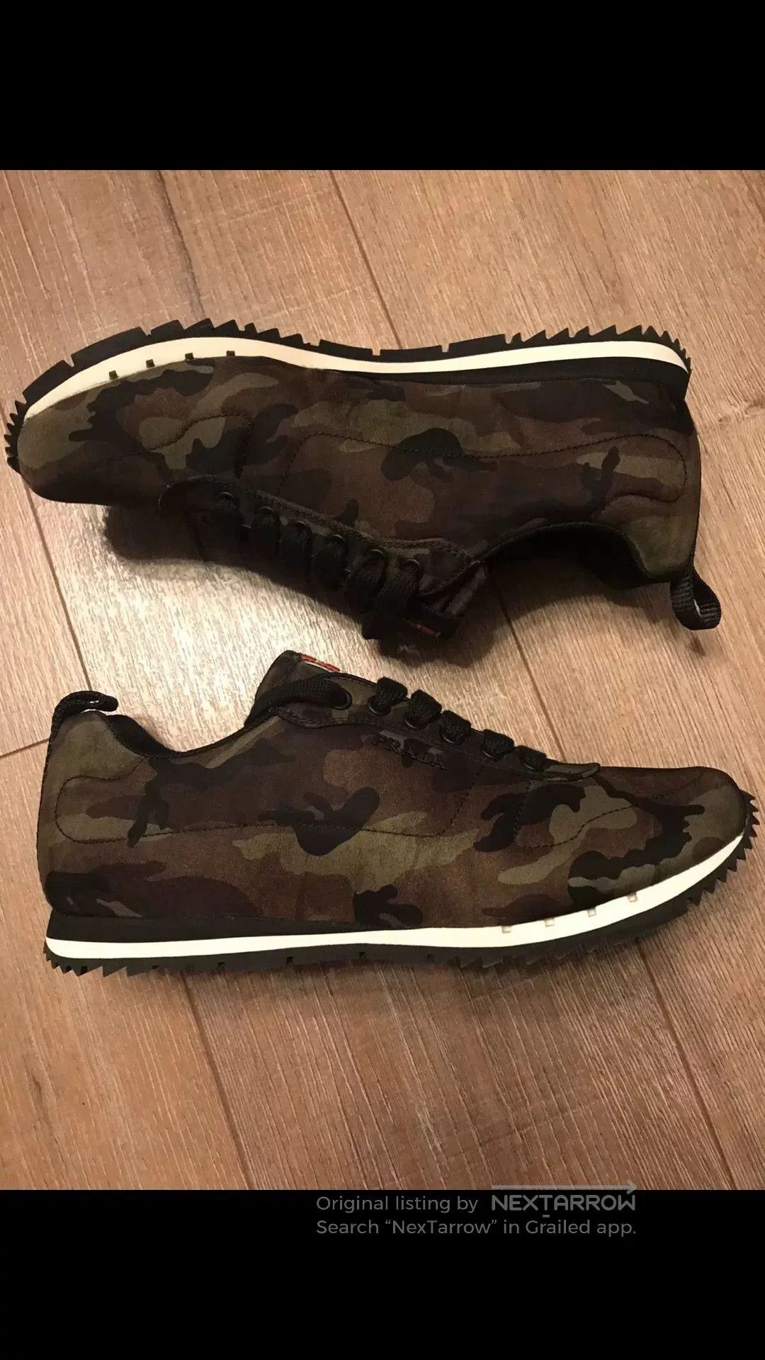 Prada Prada Green Camouflage Casual Shoes. Size US 8.5 / EU 41-42 - 5 Thumbnail
