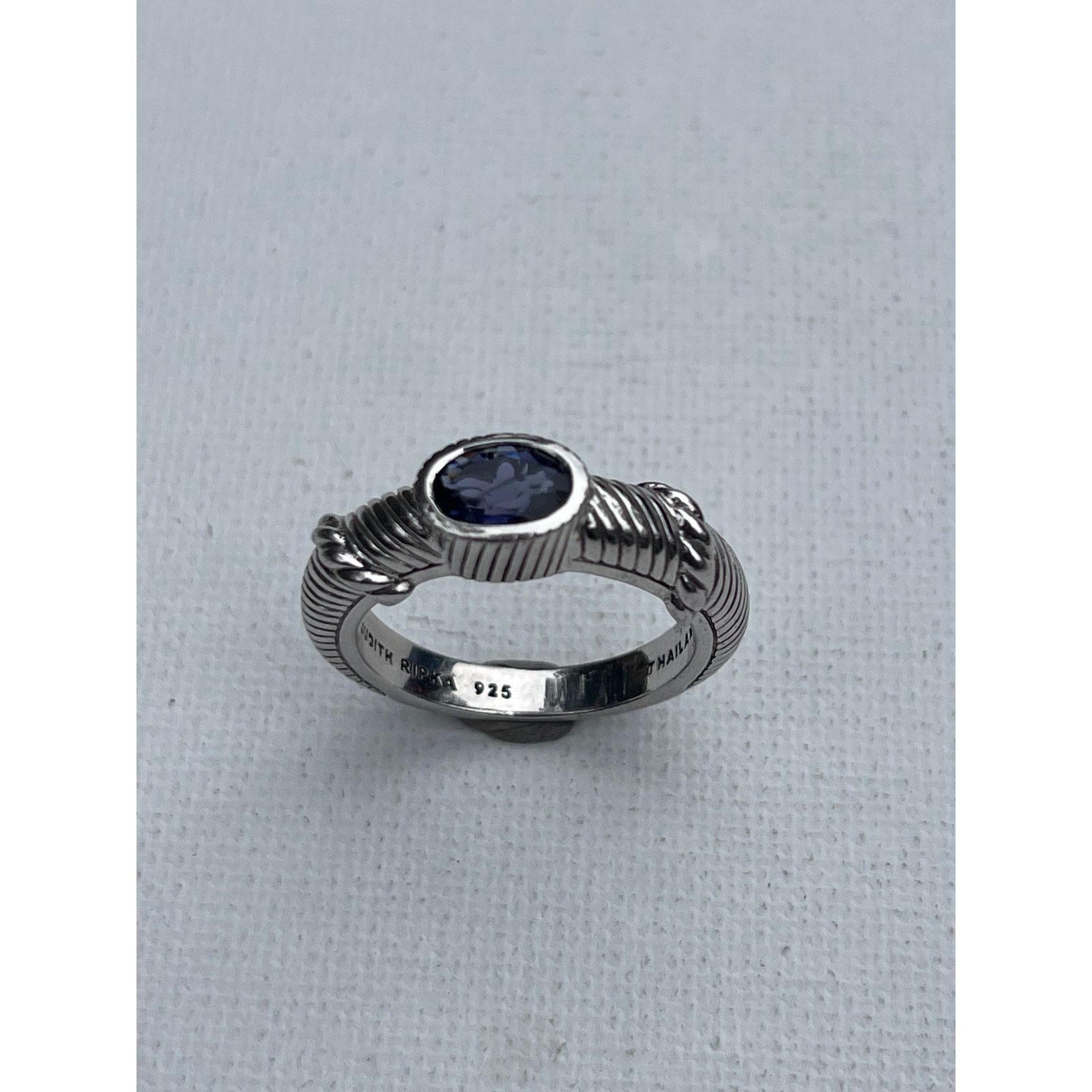 Vintage Judith Ripka Iolite Ring Sterling Silver - Size 8.5 Size ONE SIZE - 2 Thumbnail