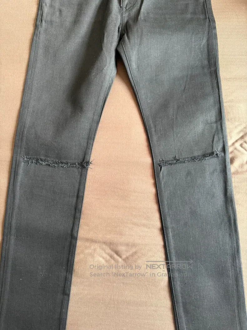 Saint Laurent Paris Saint Laurent Paris Black One-Blade Cut Denim Pants Size US 30 / EU 46 - 2 Thumbnail