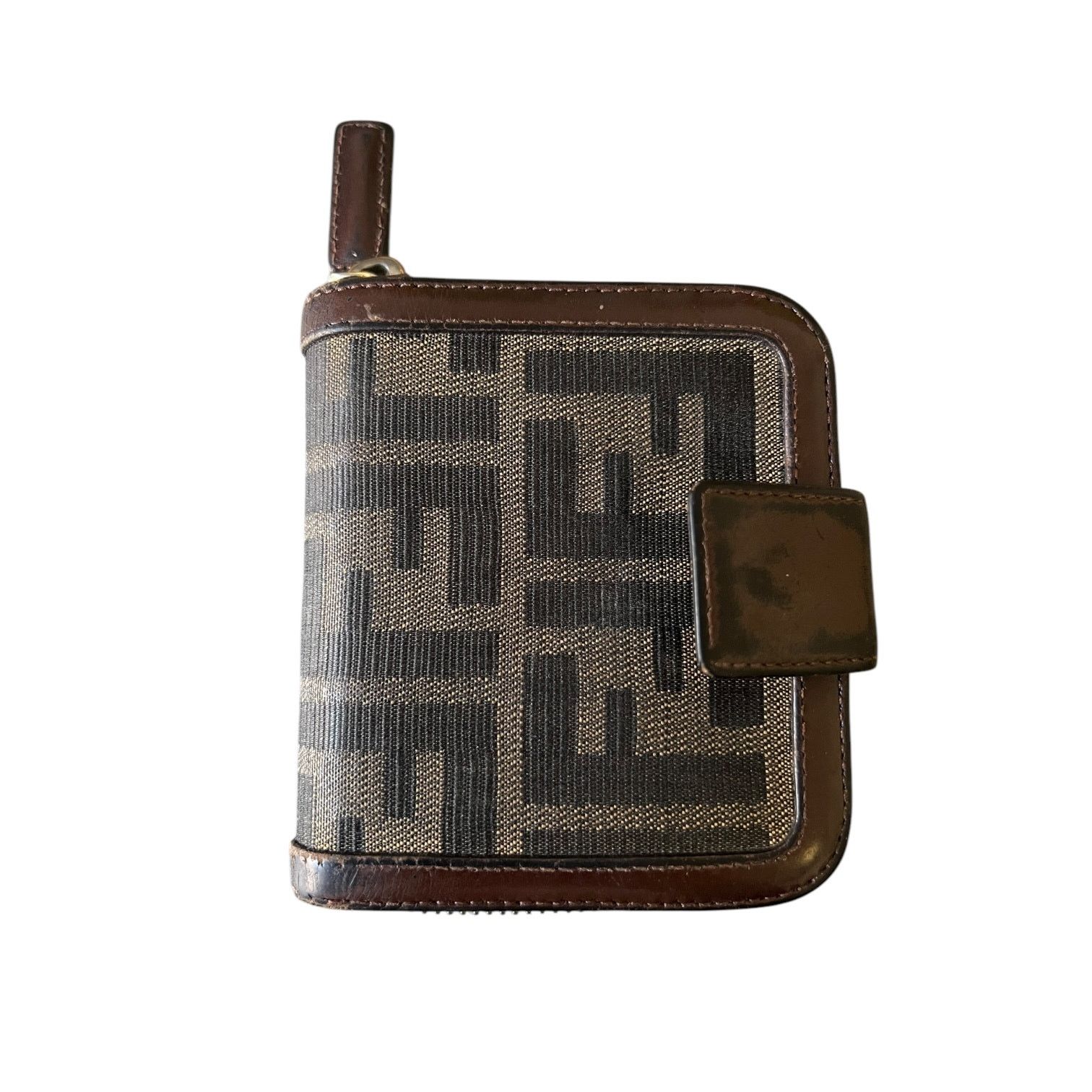 Fendi Vintage FENDI Zucca Bi-Fold Wallet with Zipper Pocket Size ONE SIZE - 4 Thumbnail