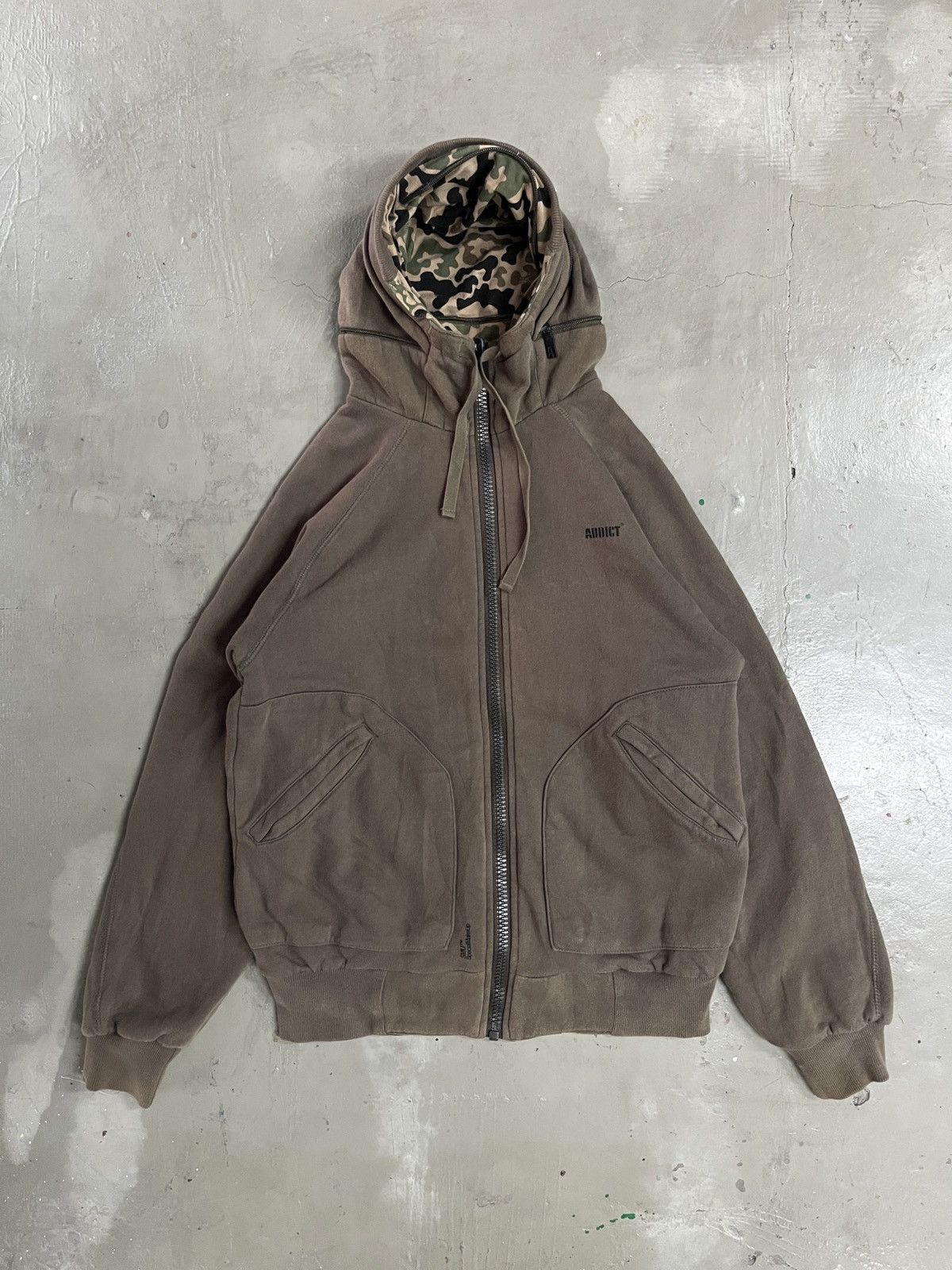 GOA Y2K REVERSIBLE BONO HOODIE CAMO ADDICT GOA LGB KMRII STYLE Size US S / EU 44-46 / 1 - 7 Thumbnail