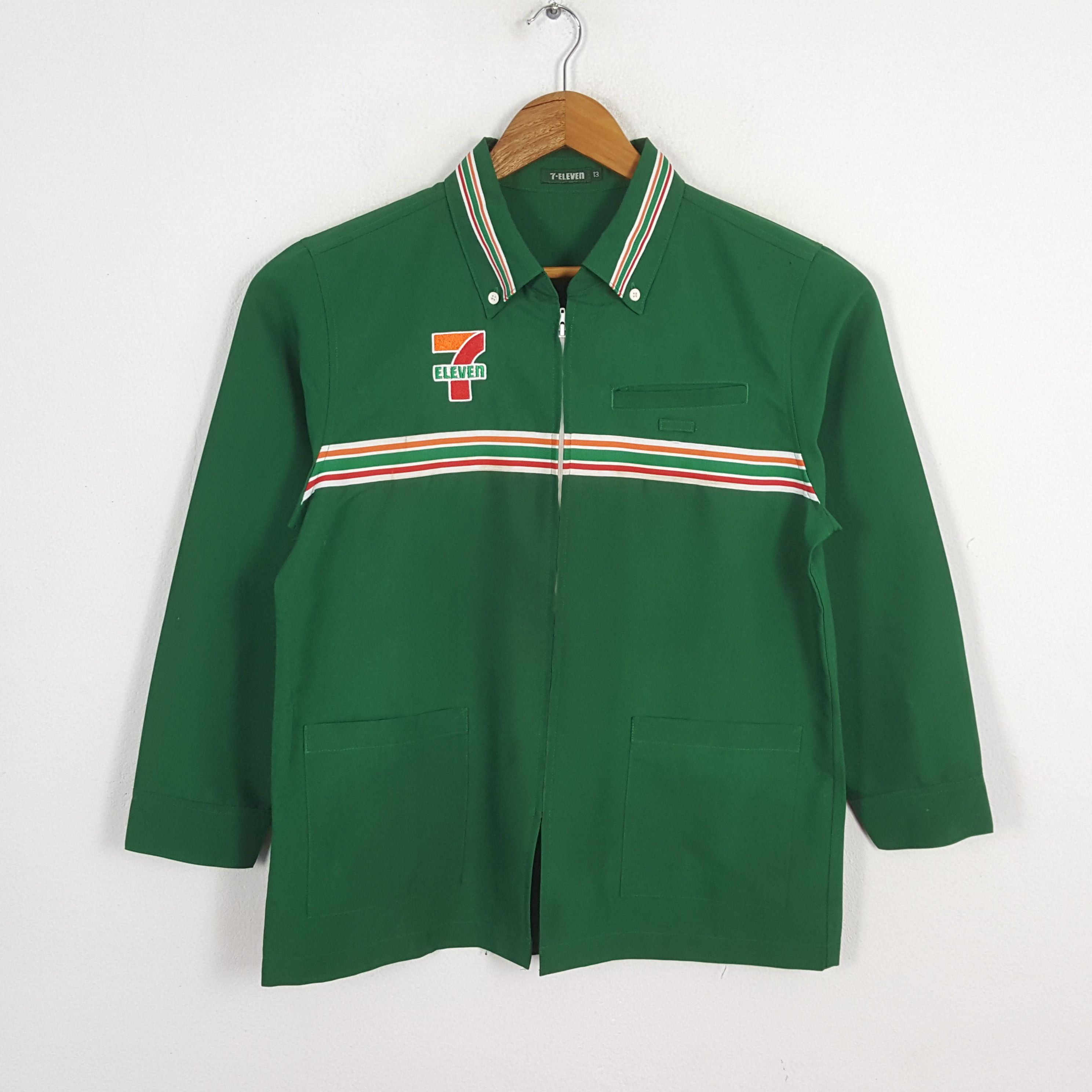 Japanese Brand × Vintage Vintage 7-ELEVEn Japanese Workers Uniform Shirt Jacket Size US M / EU 48-50 / 2 - 3 Thumbnail