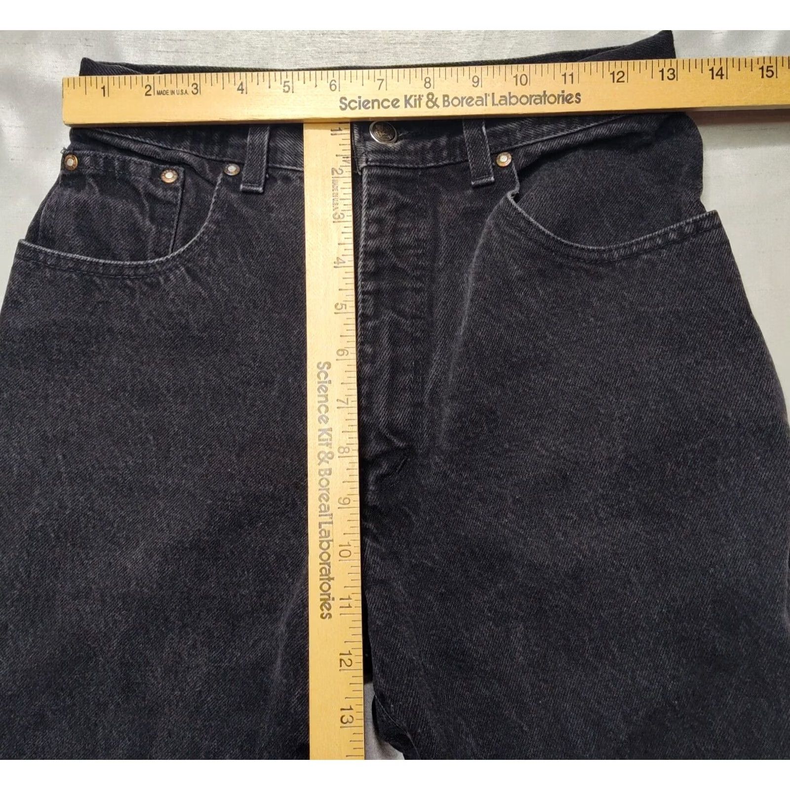 Parasuco PARASUCO Women Jeans 26x27 Black Tapered Ankle 5-Pocket Denim High Rise Regular Fit 100% Cotton Adults Womens Size 26" / US 2 / IT 38 - 7 Thumbnail