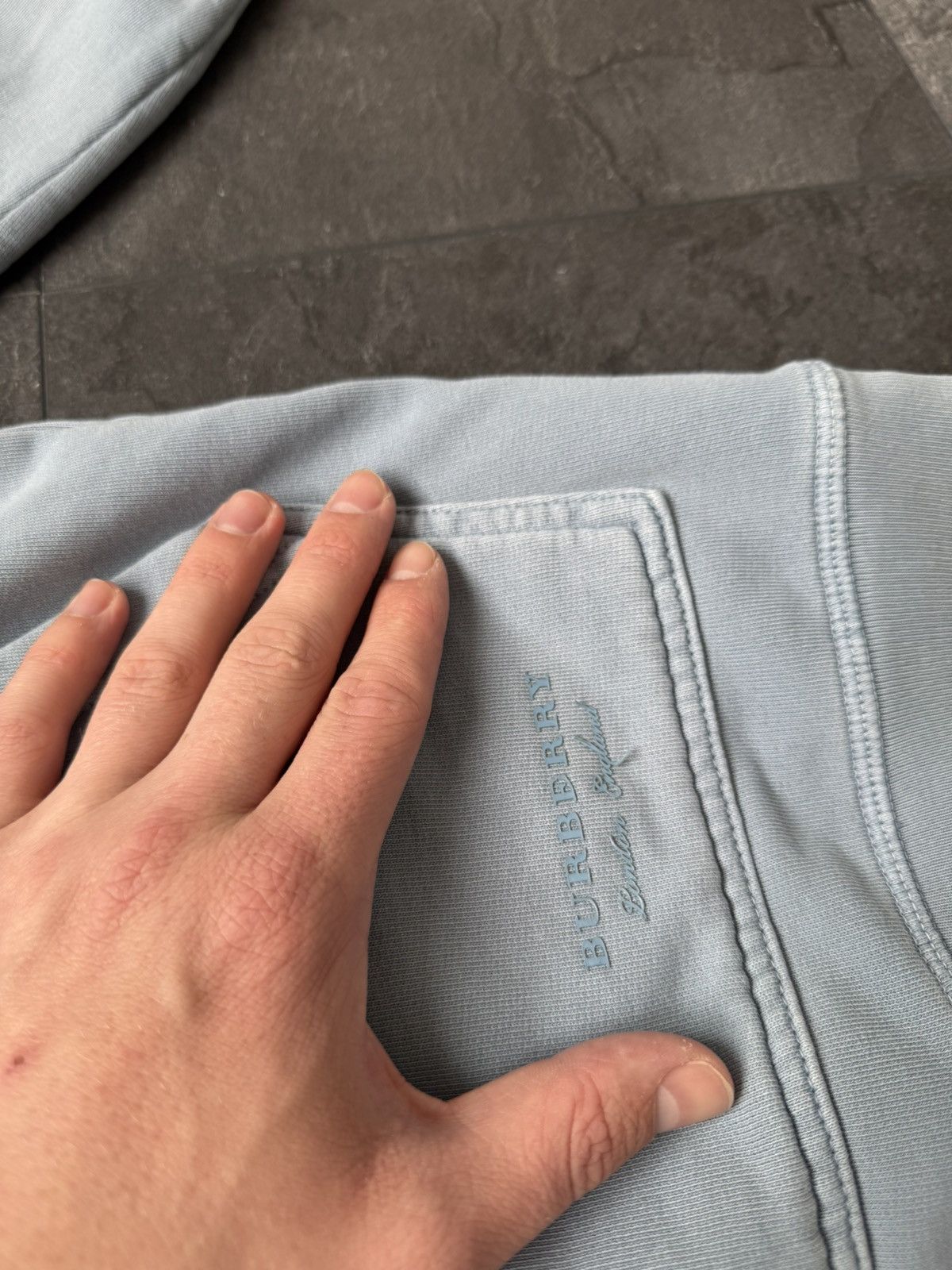 Burberry × Vintage Vintage Burberry blue sweatshirt Size US S / EU 44-46 / 1 - 5 Thumbnail